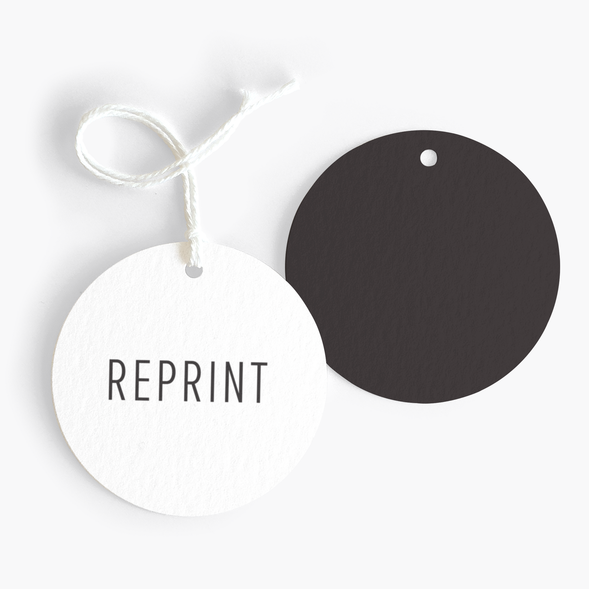 Reprint Your Round Hang Tags