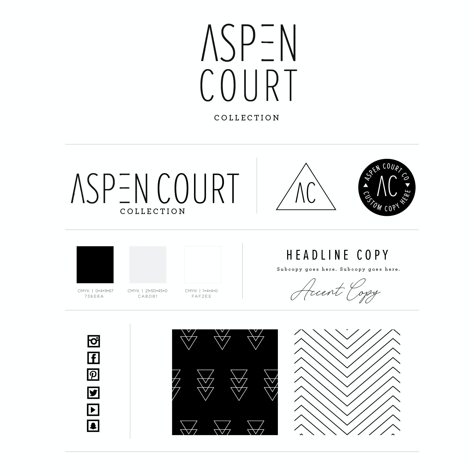 Aspen Court Logo and Brand Kit