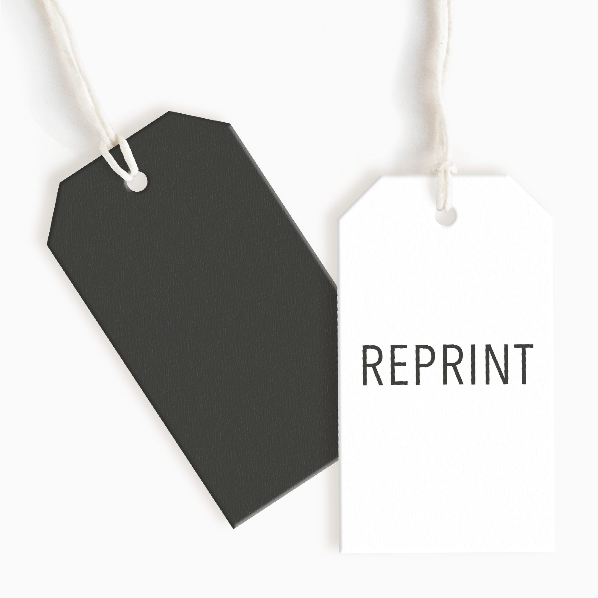 Reprint Your Angled Corner Hang Tags