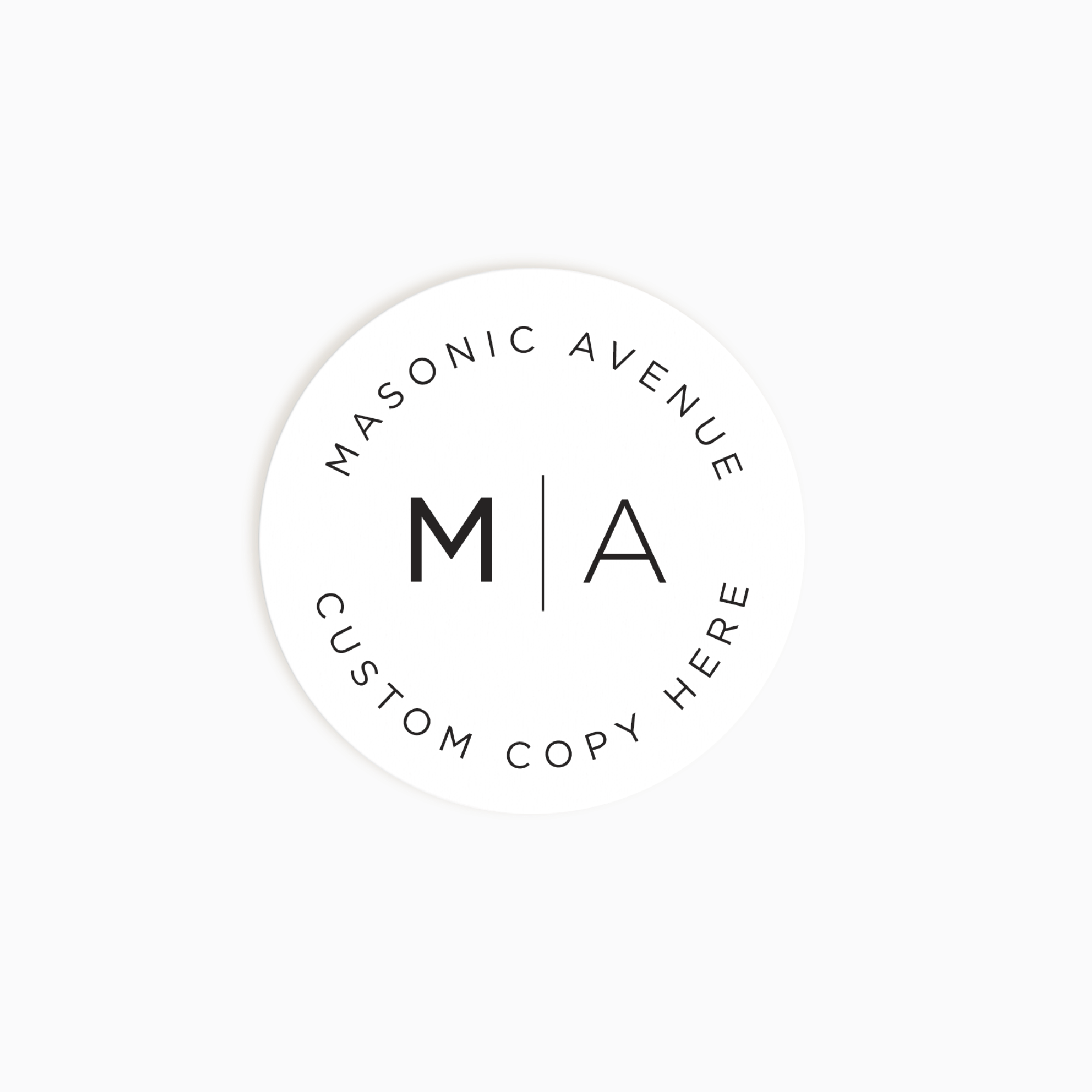 Masonic Avenue Logo Submark Label