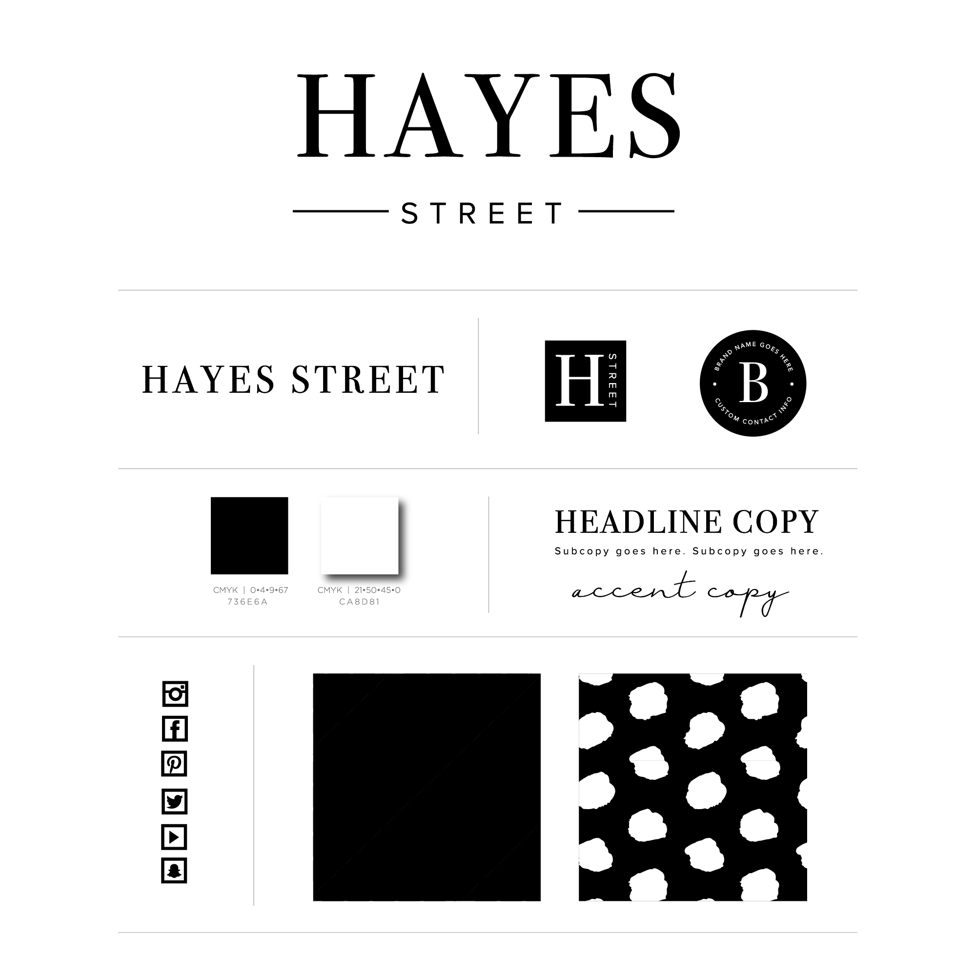 Hayes Street Logo and Brand Kit