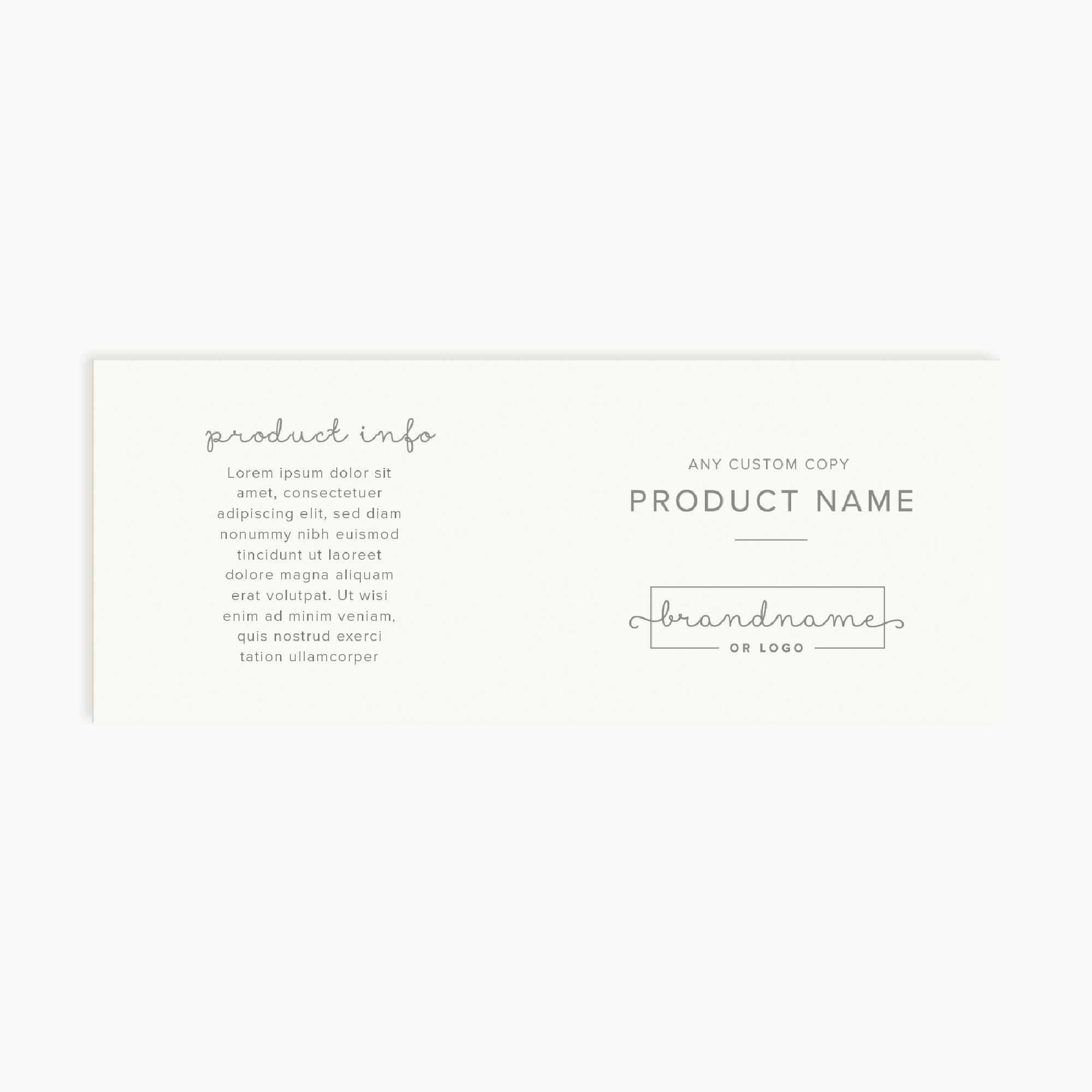 Berkeley Way Wrap Product Label