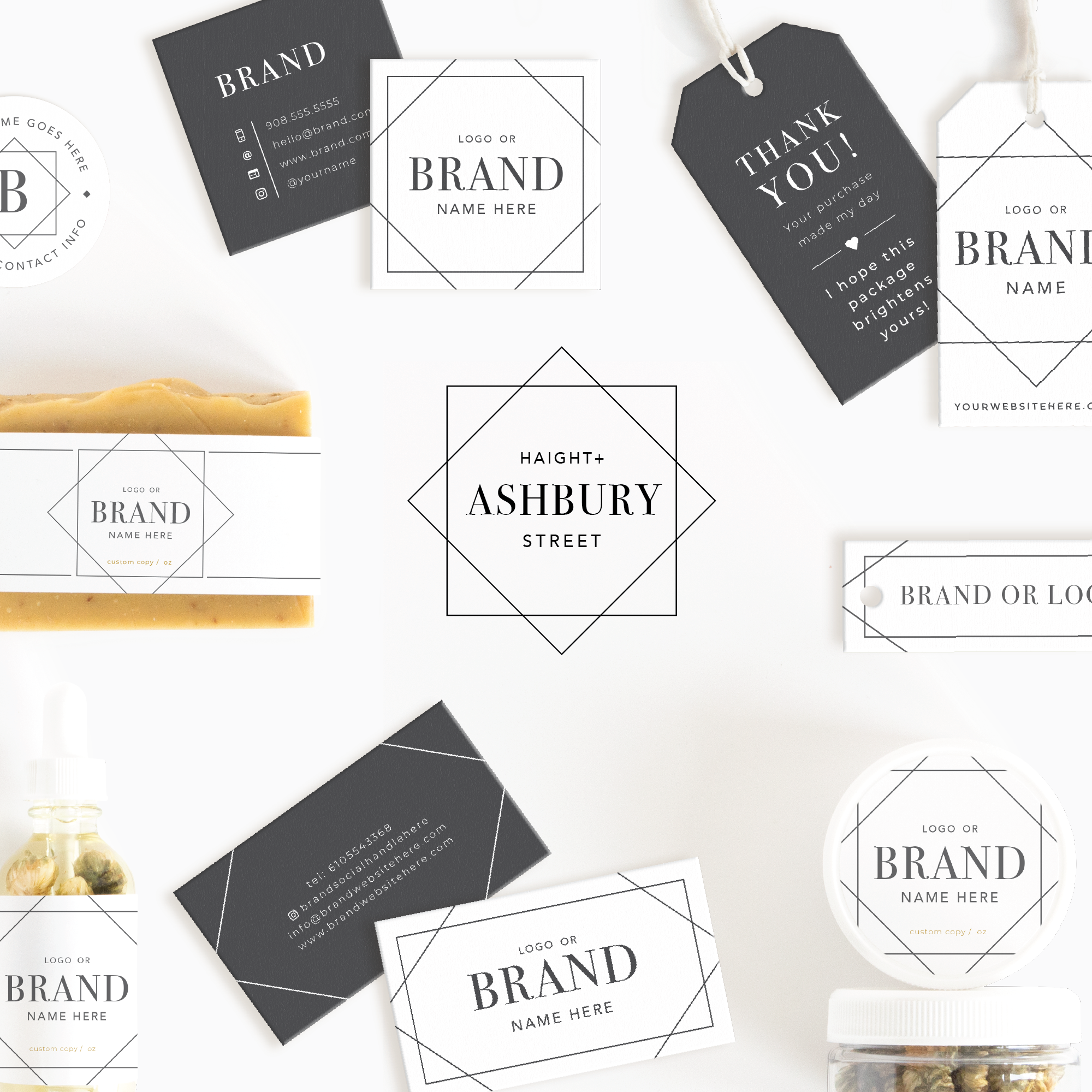 Ashbury Street Round Product Label