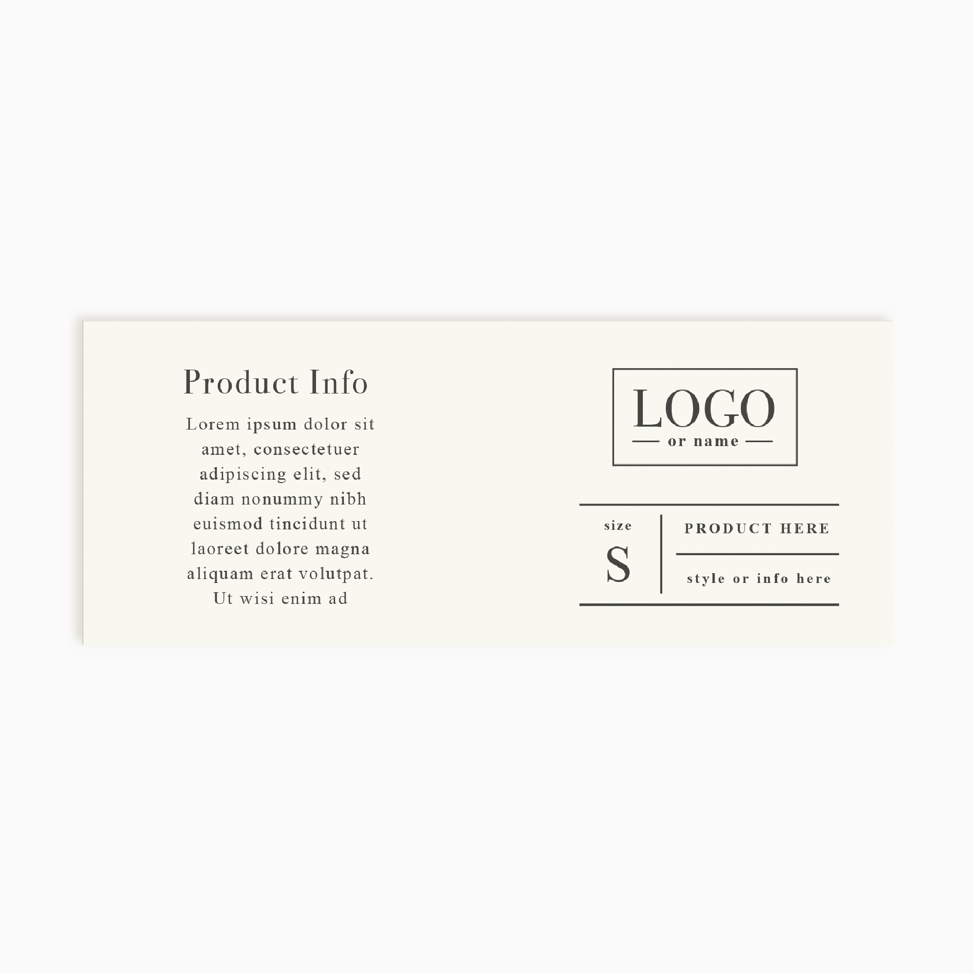 Potrero Avenue Wrap Product Label