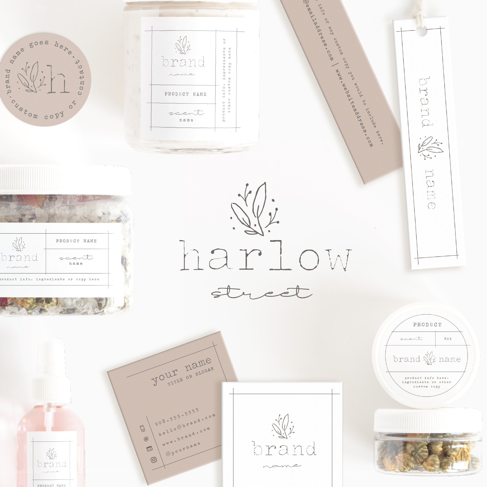 Harlow Street Logo and Brand Kit