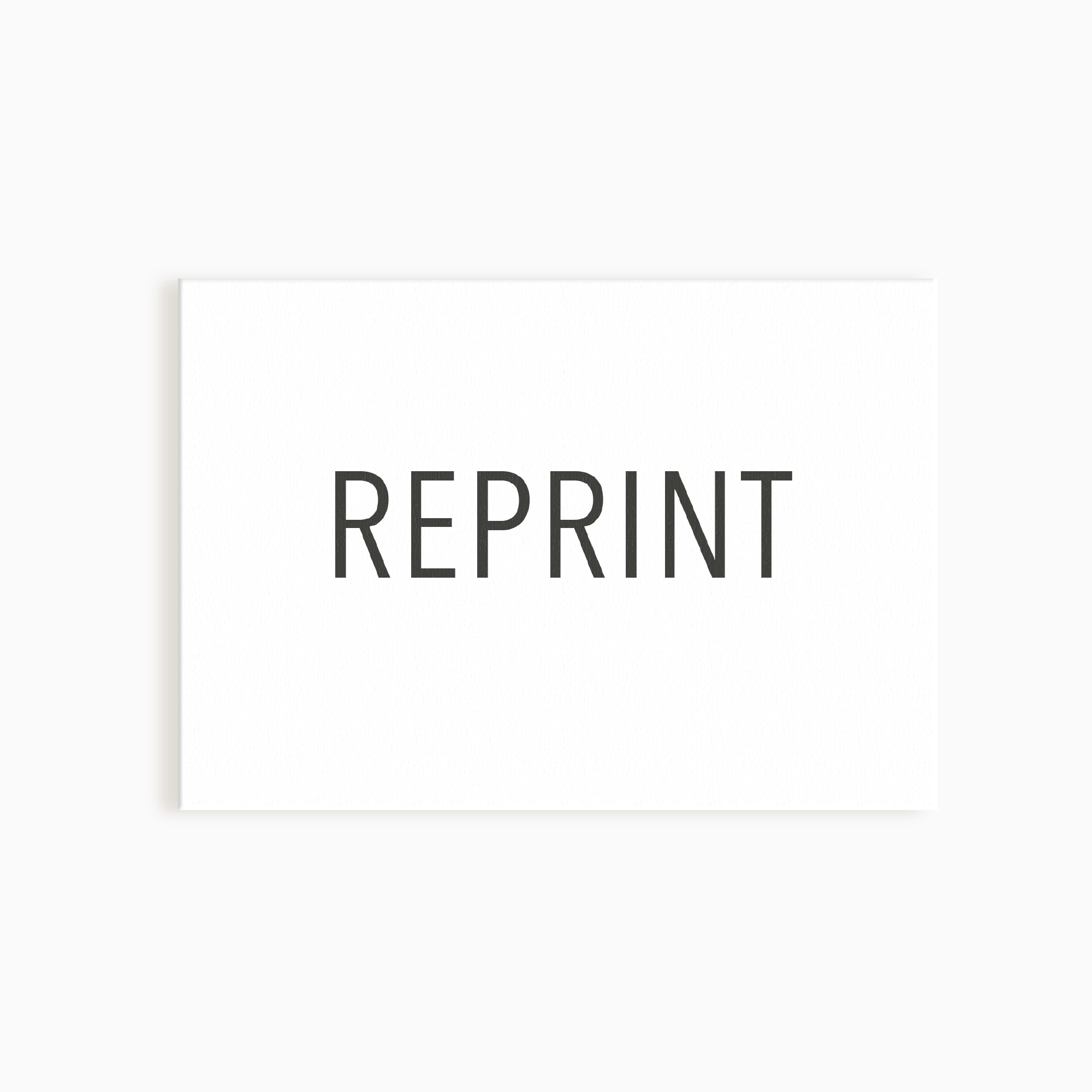 Reprint Your Horizontal Insert Card