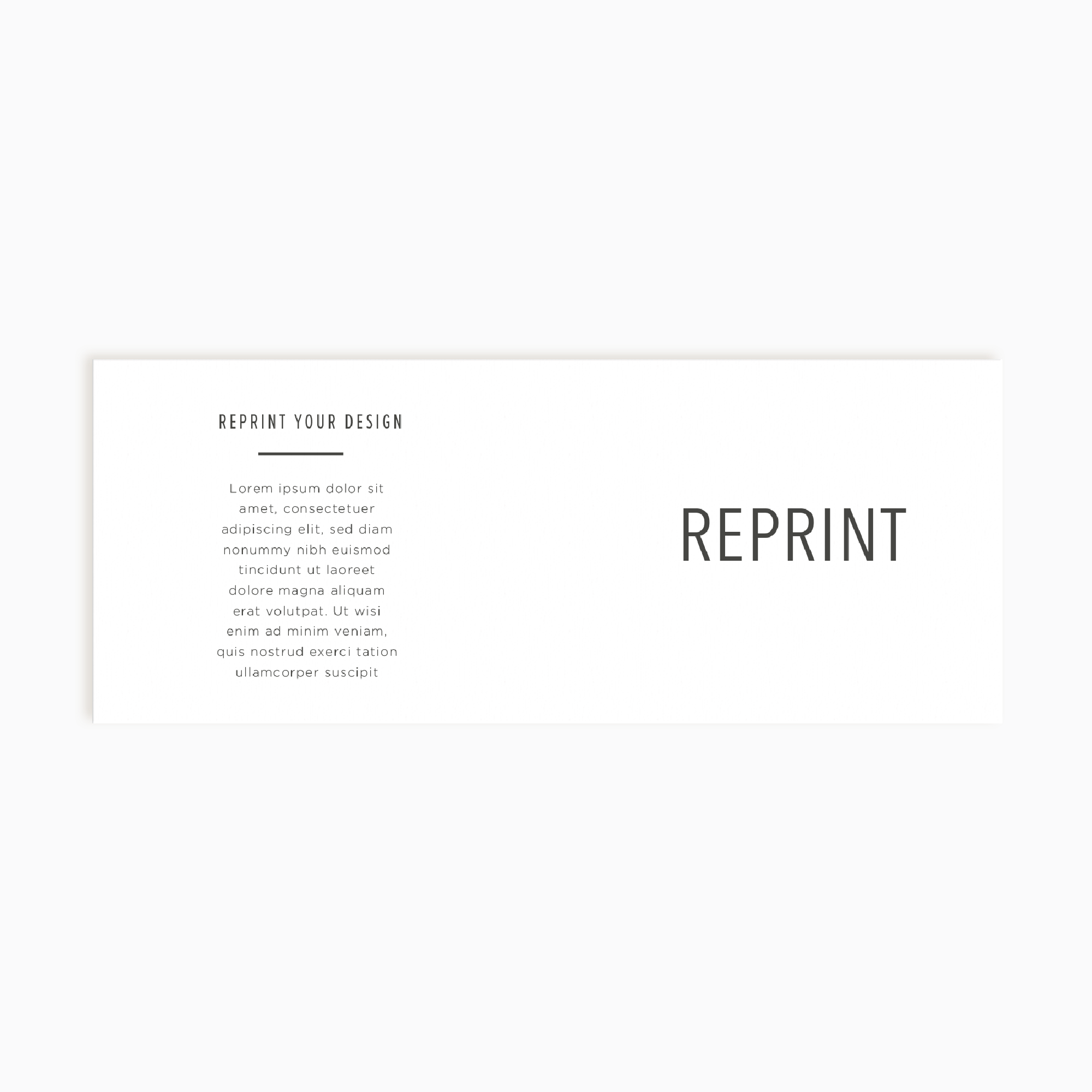 Reprint Your Wrap Product Label