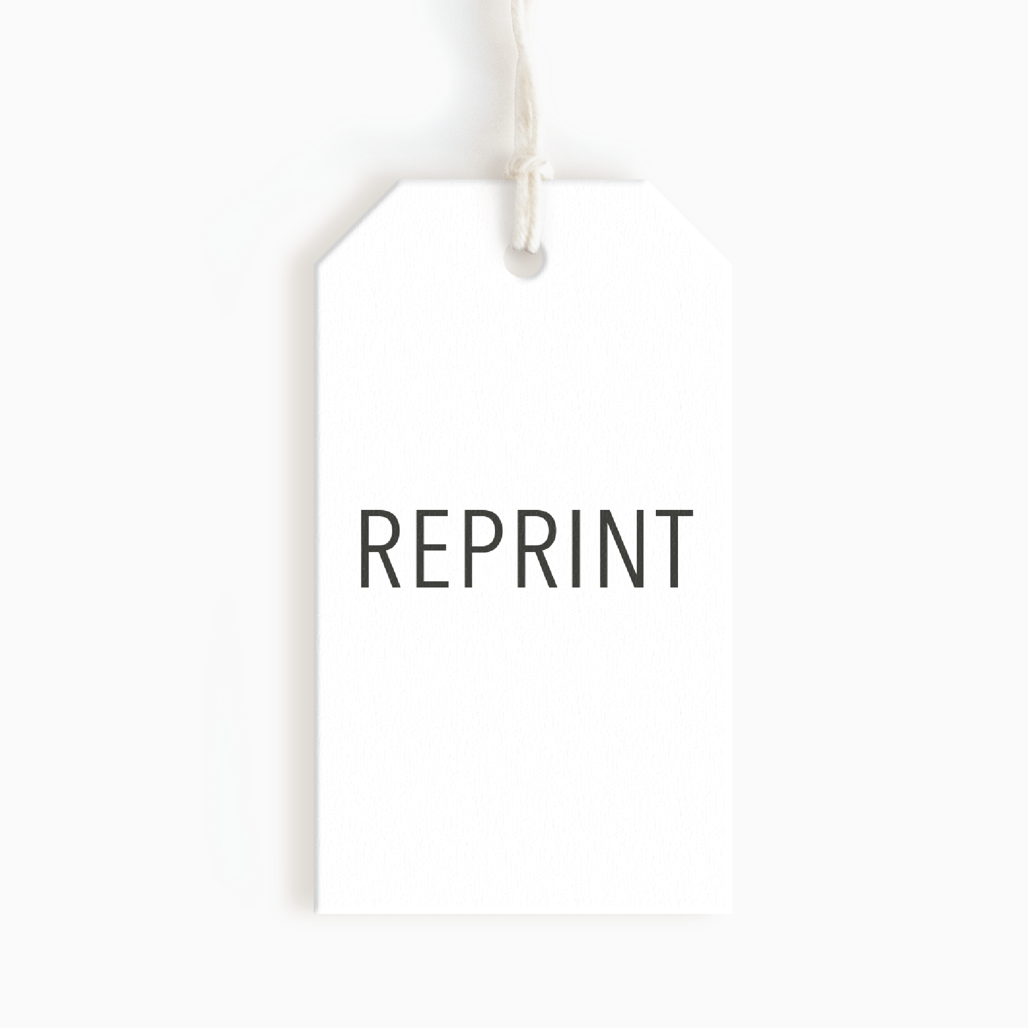 Reprint Your Angled Corner Hang Tags