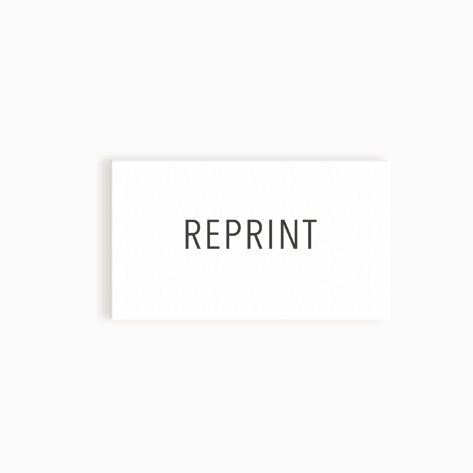 Reprint Your Horizontal Business Card