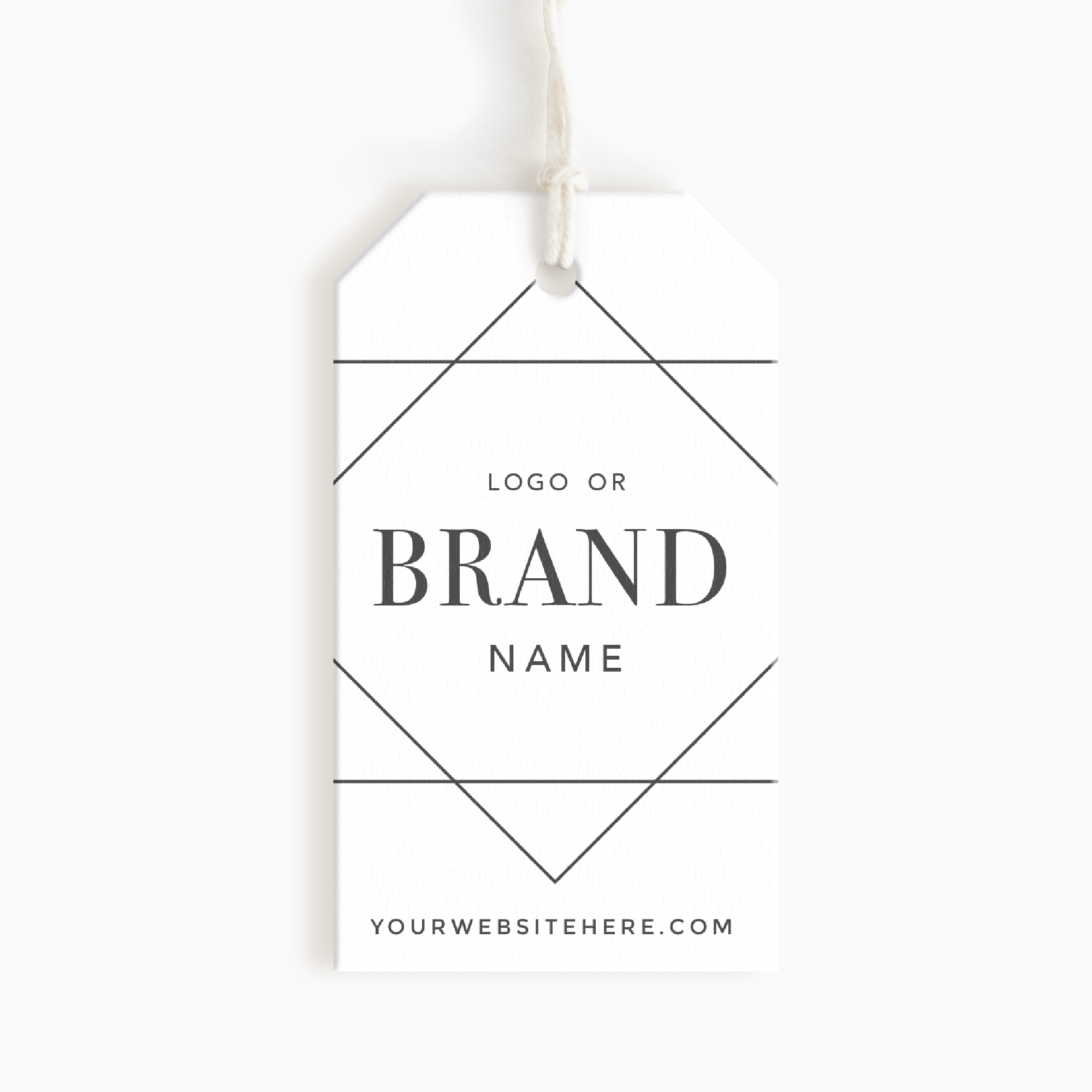 Ashbury Street Angled Corner Hang Tags