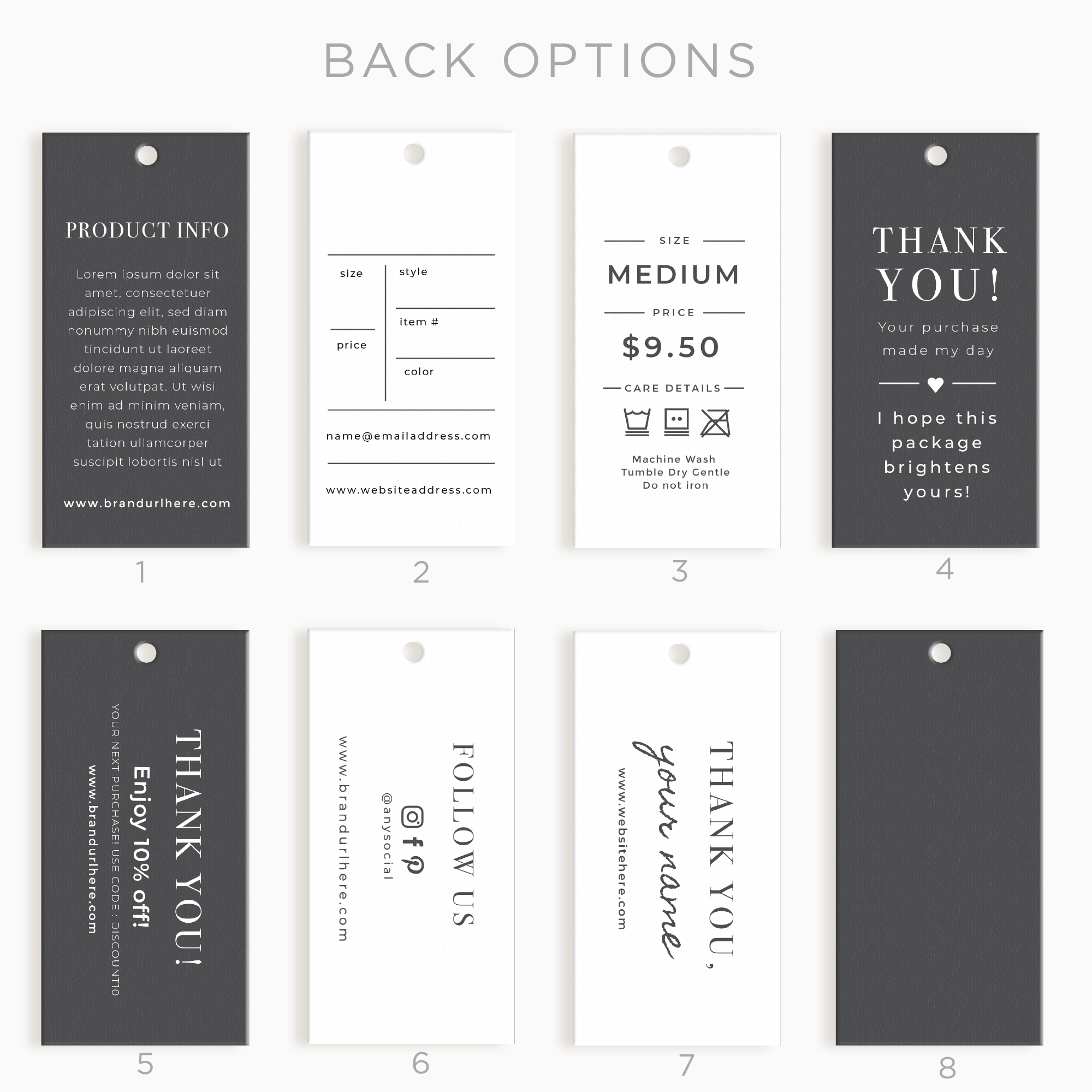 Ashbury Street Rectangle Hang Tags