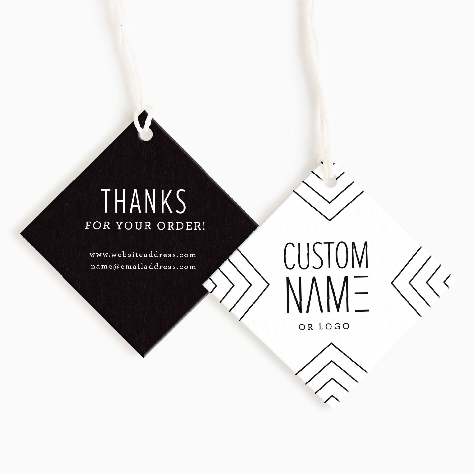 Aspen Court Diamond Hang Tags