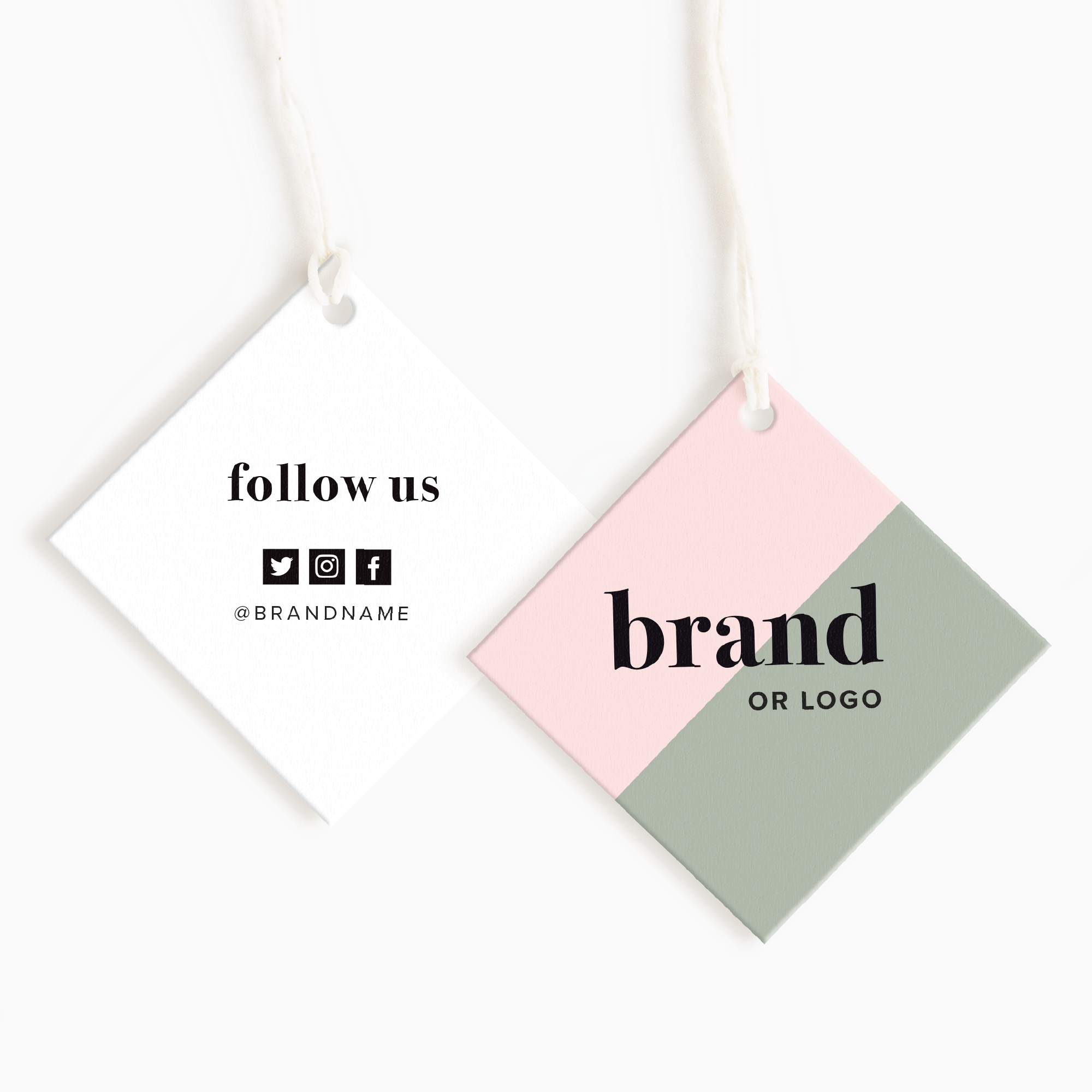 Blackstone Court Diamond Hang Tags