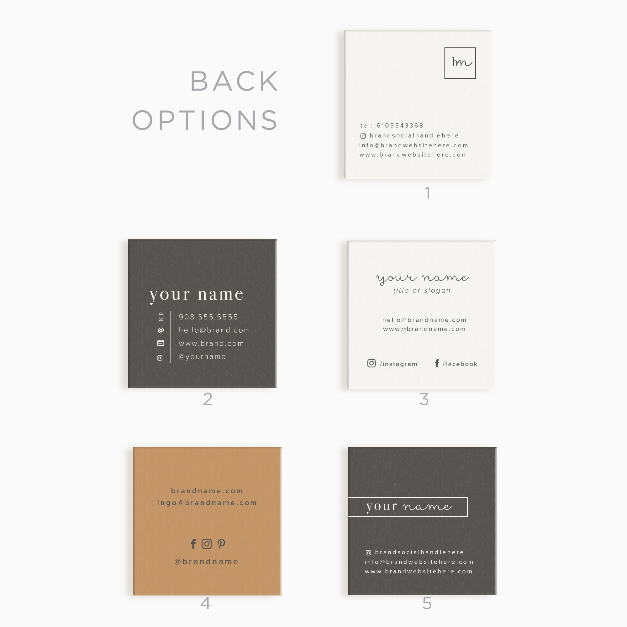 Decker Alley Square Business Card