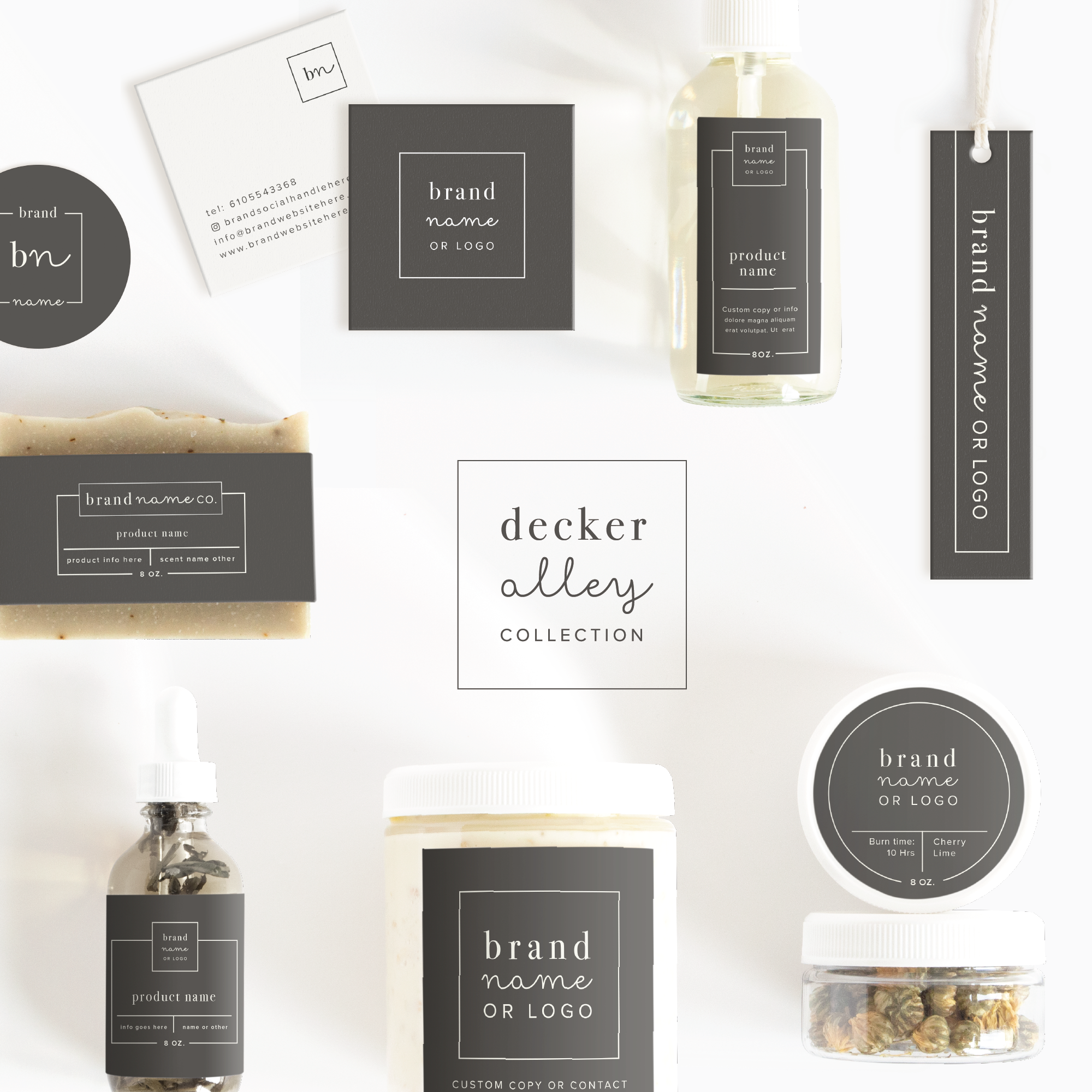 Decker Alley Square Business Card