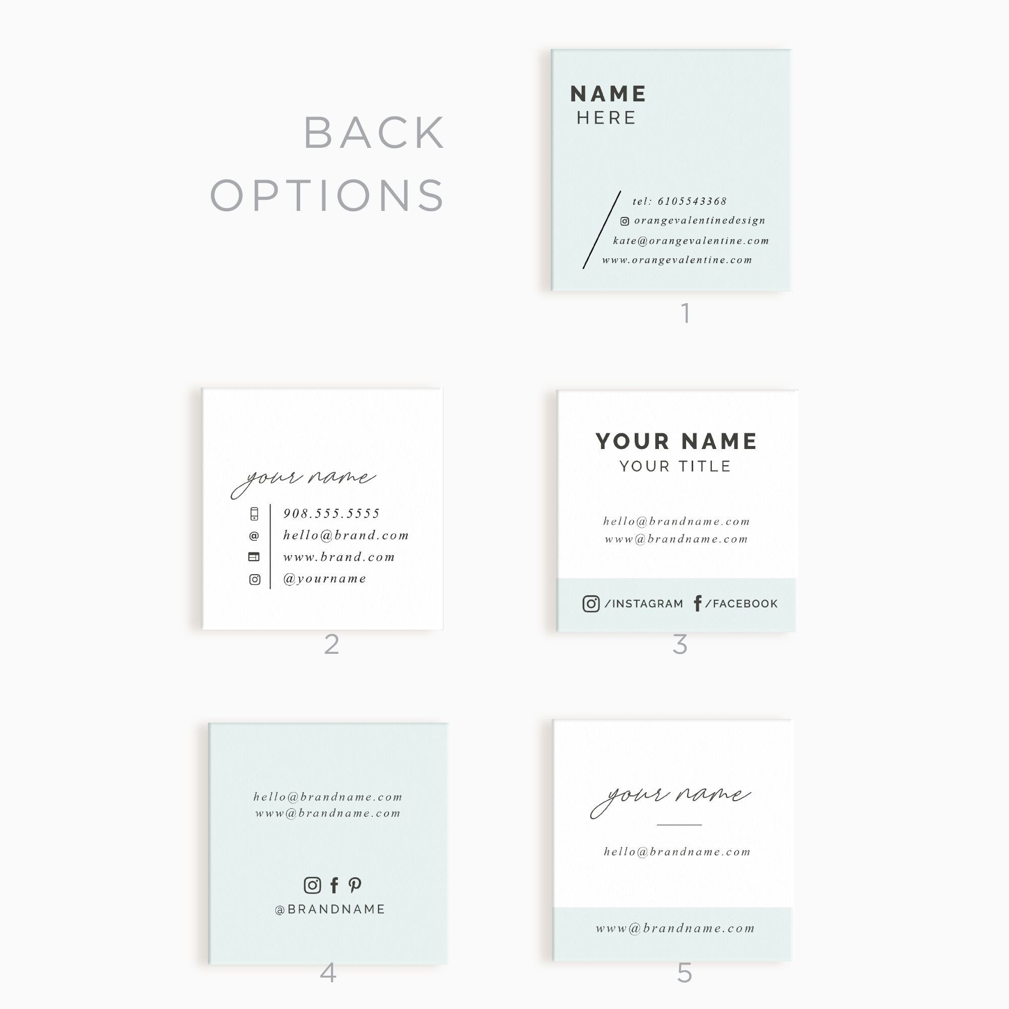 Ellington Avenue Square Business Card