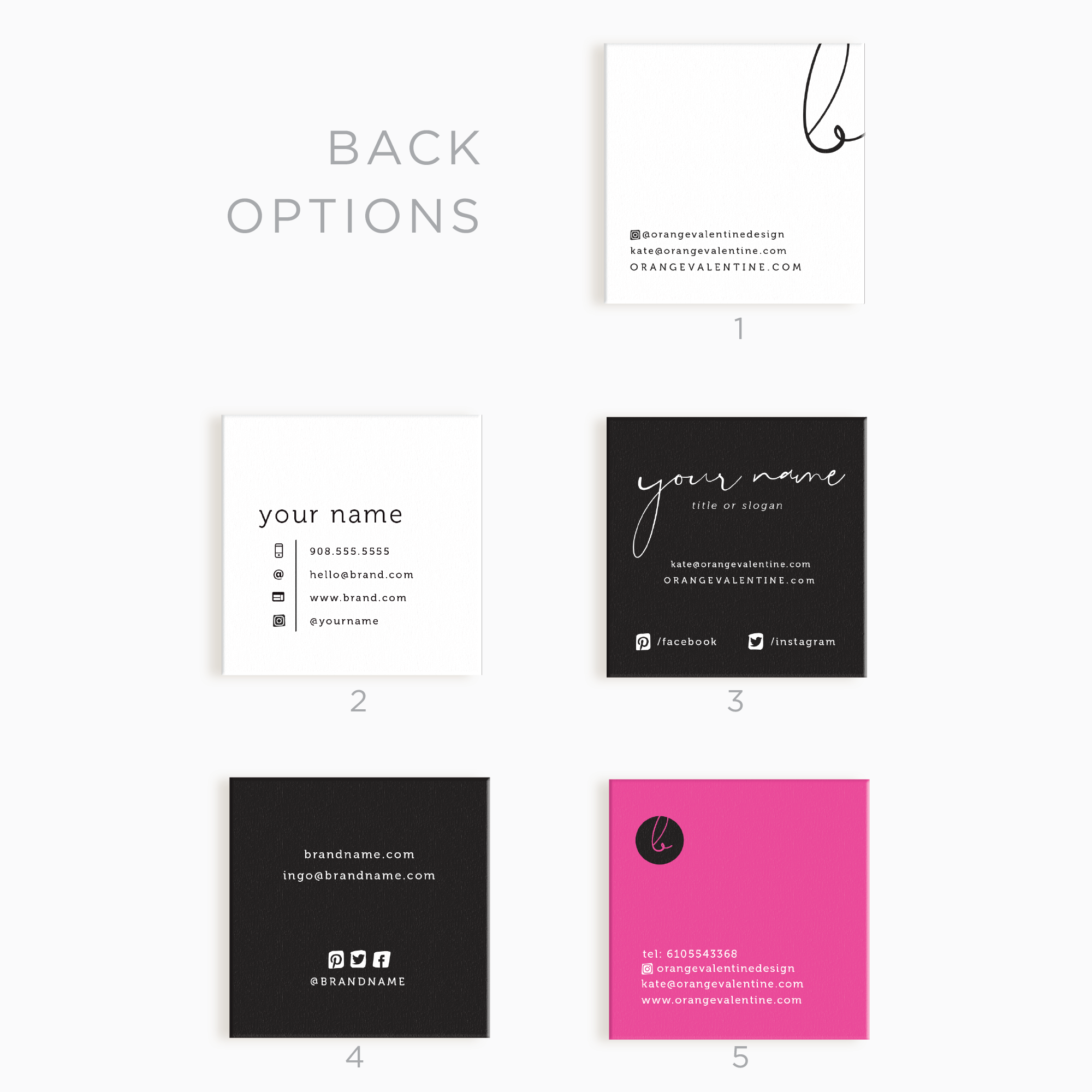 Griffith Street Square Business Card