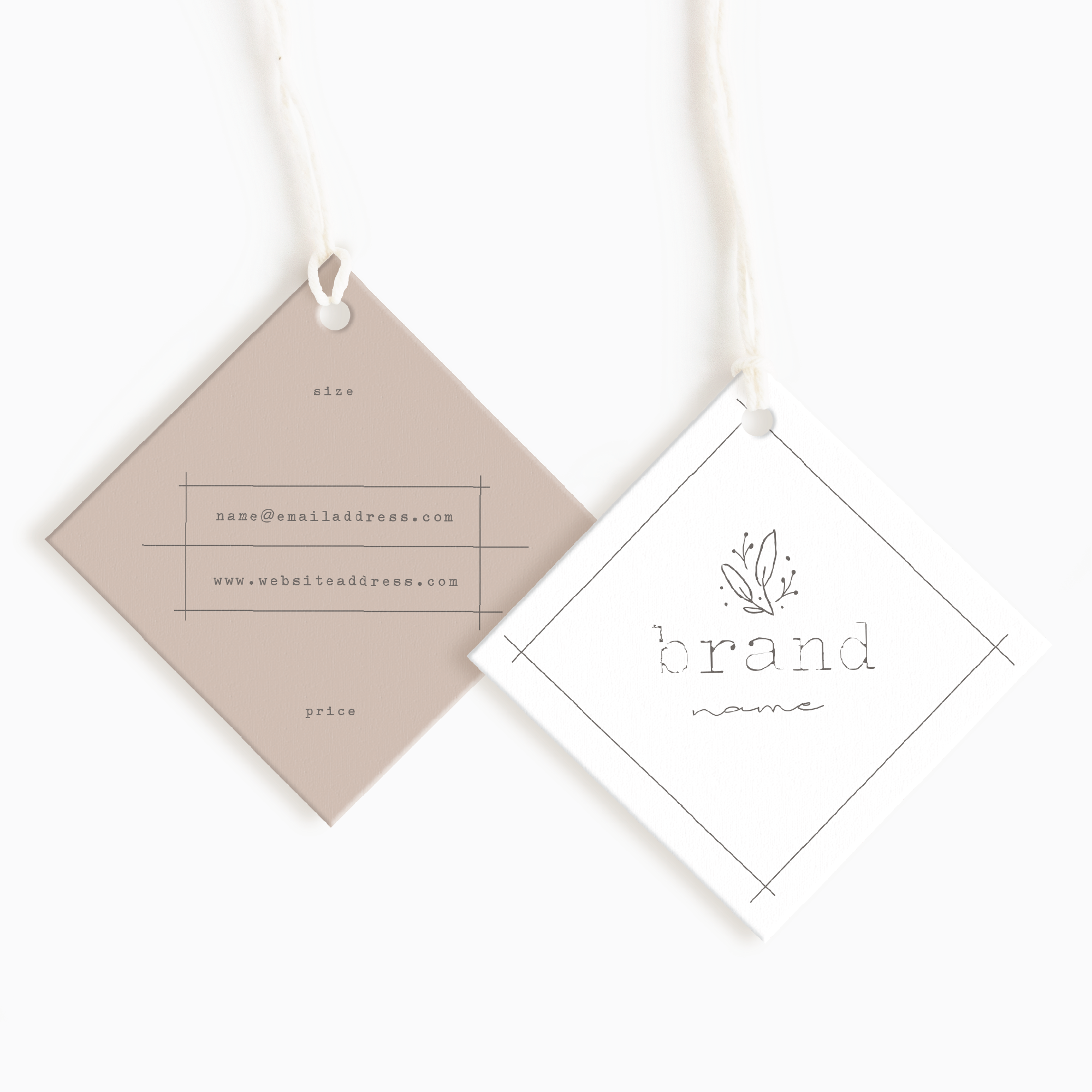 Harlow Street Diamond Hang Tags