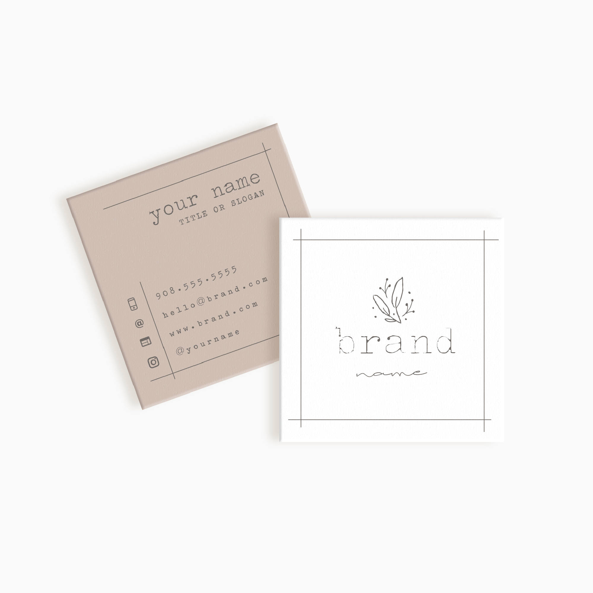 Harlow Street Square Business Card