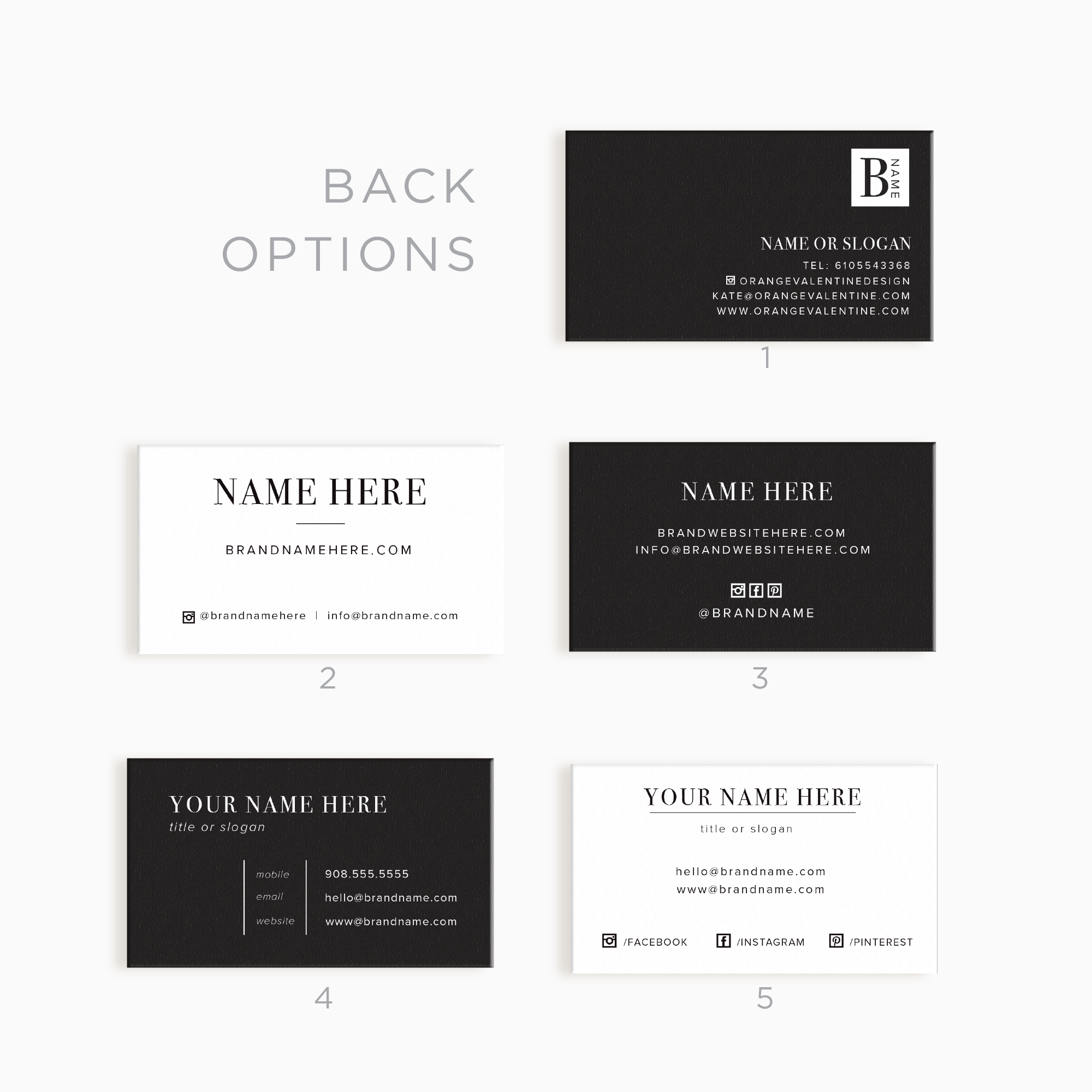 Hayes Street Business Card