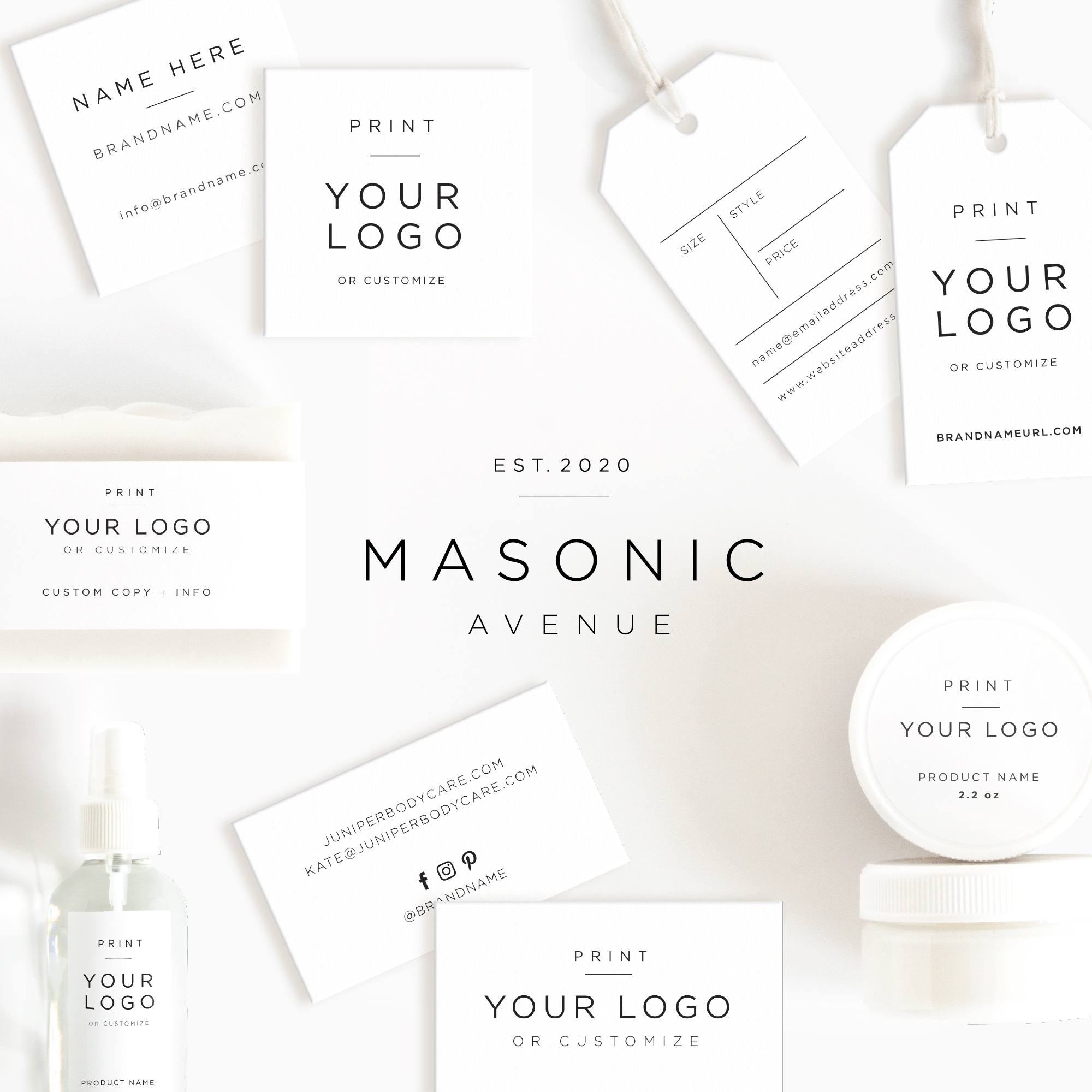 Masonic Avenue Diamond Hang Tags