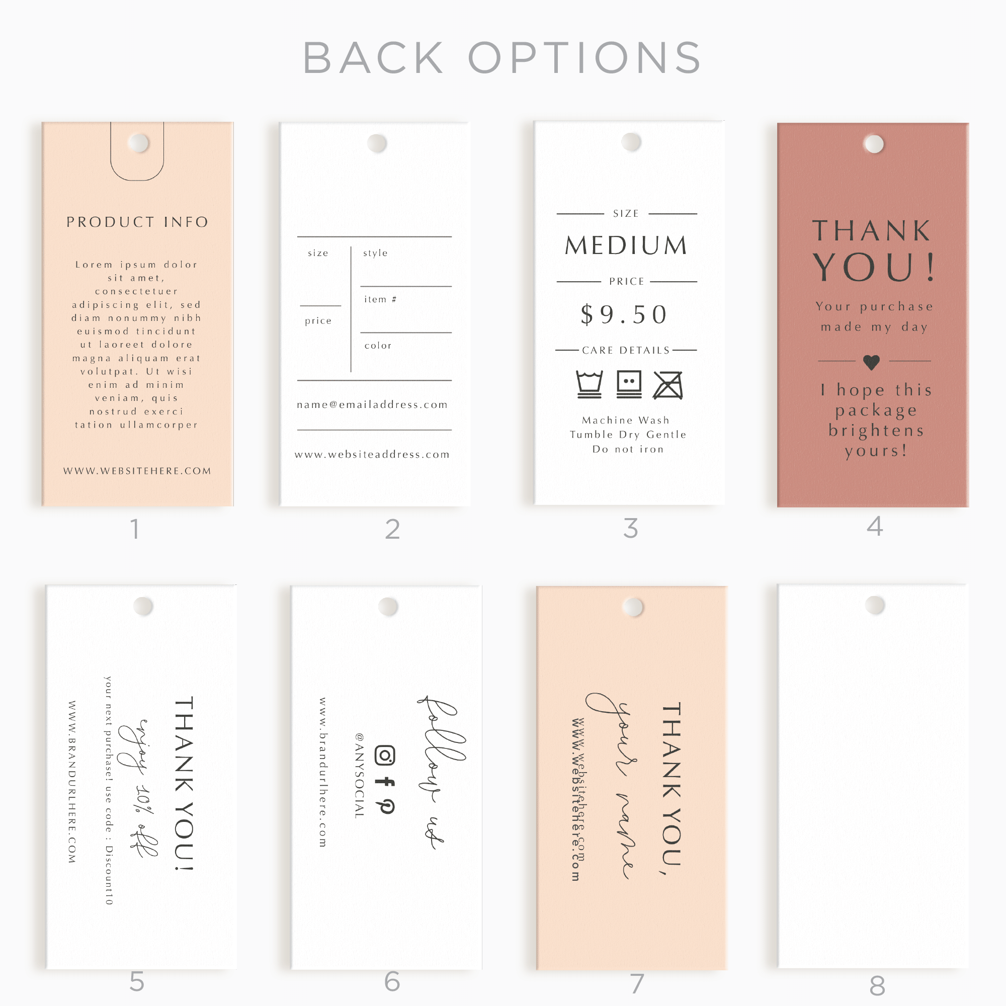 Monterey Boulevard Layered Hang Tag