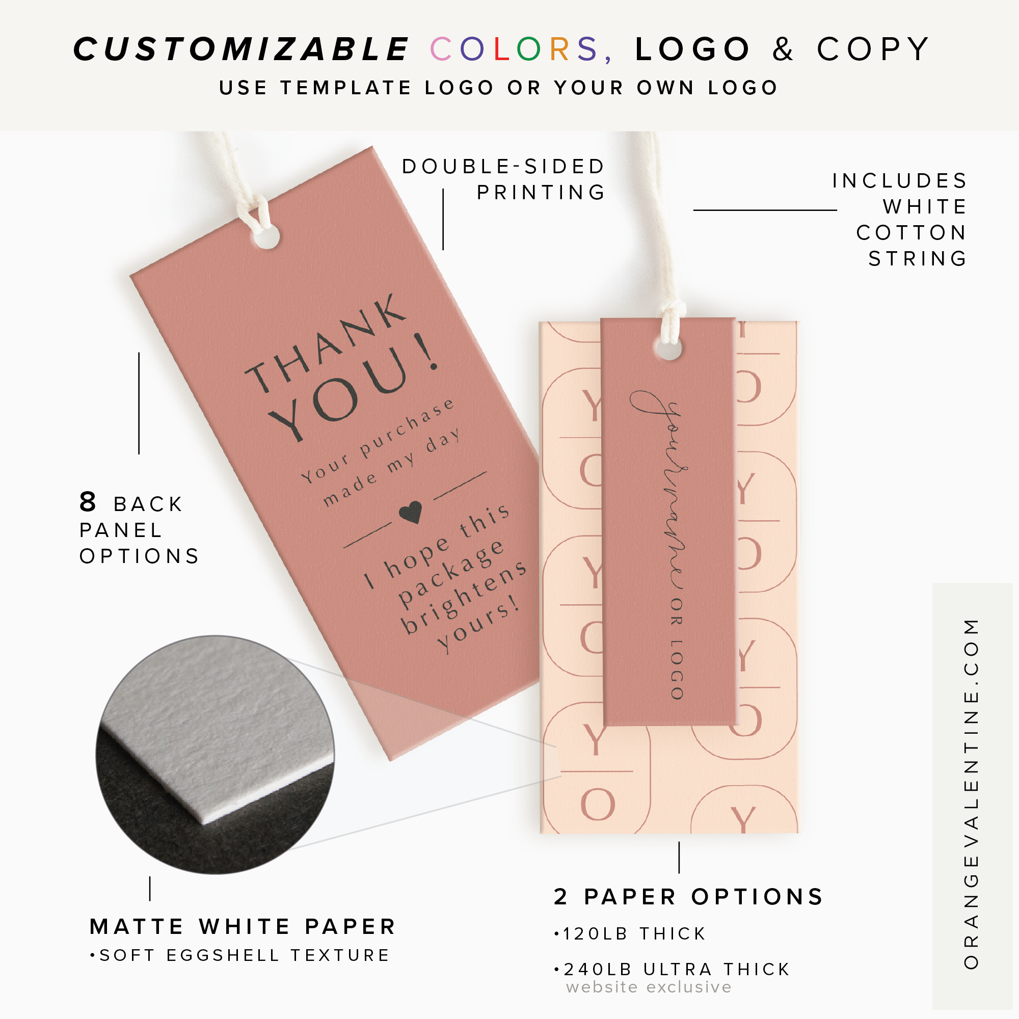 Monterey Boulevard Layered Hang Tag