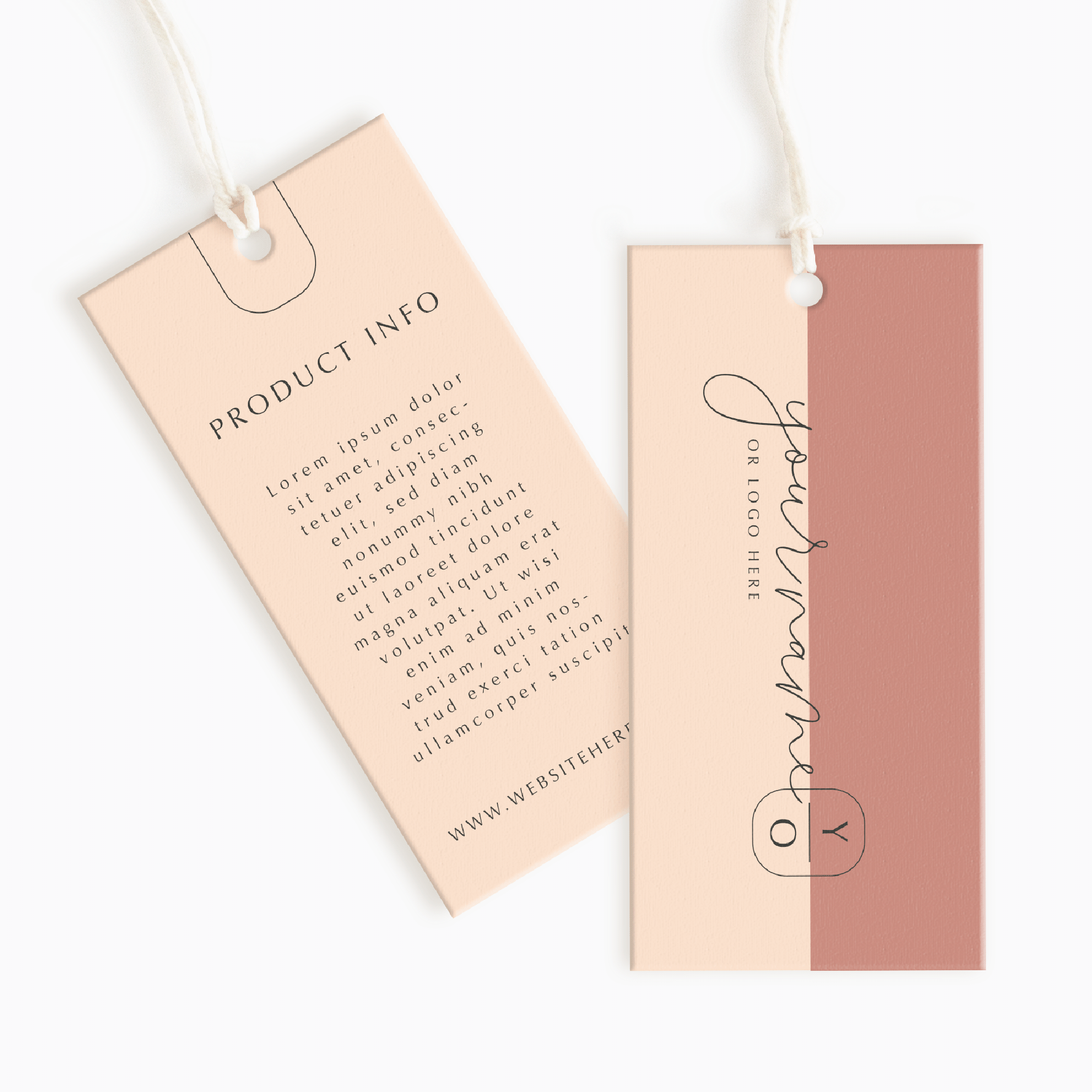 Monterey Boulevard Rectangle Hang Tags