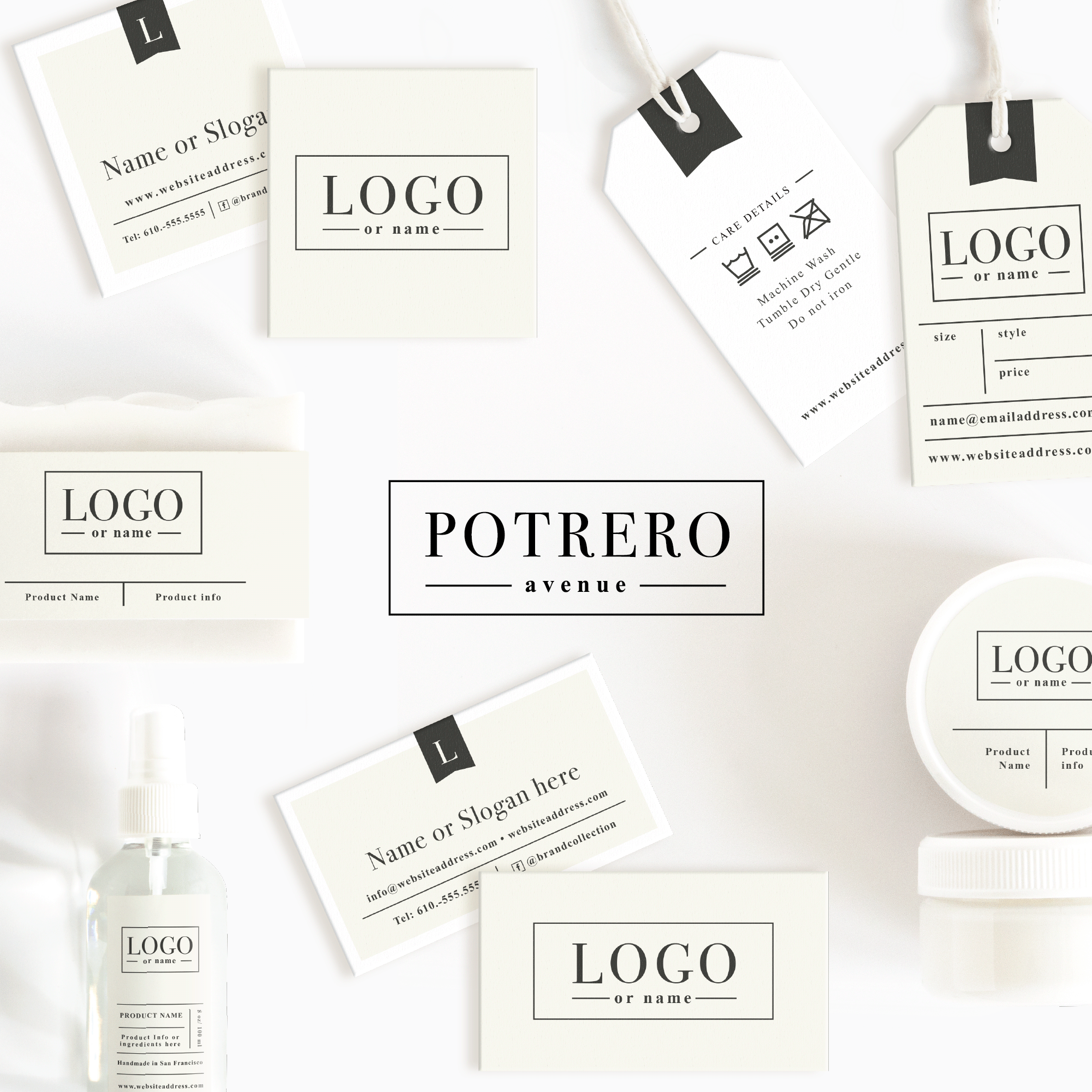 Potrero Avenue Layered Hang Tag