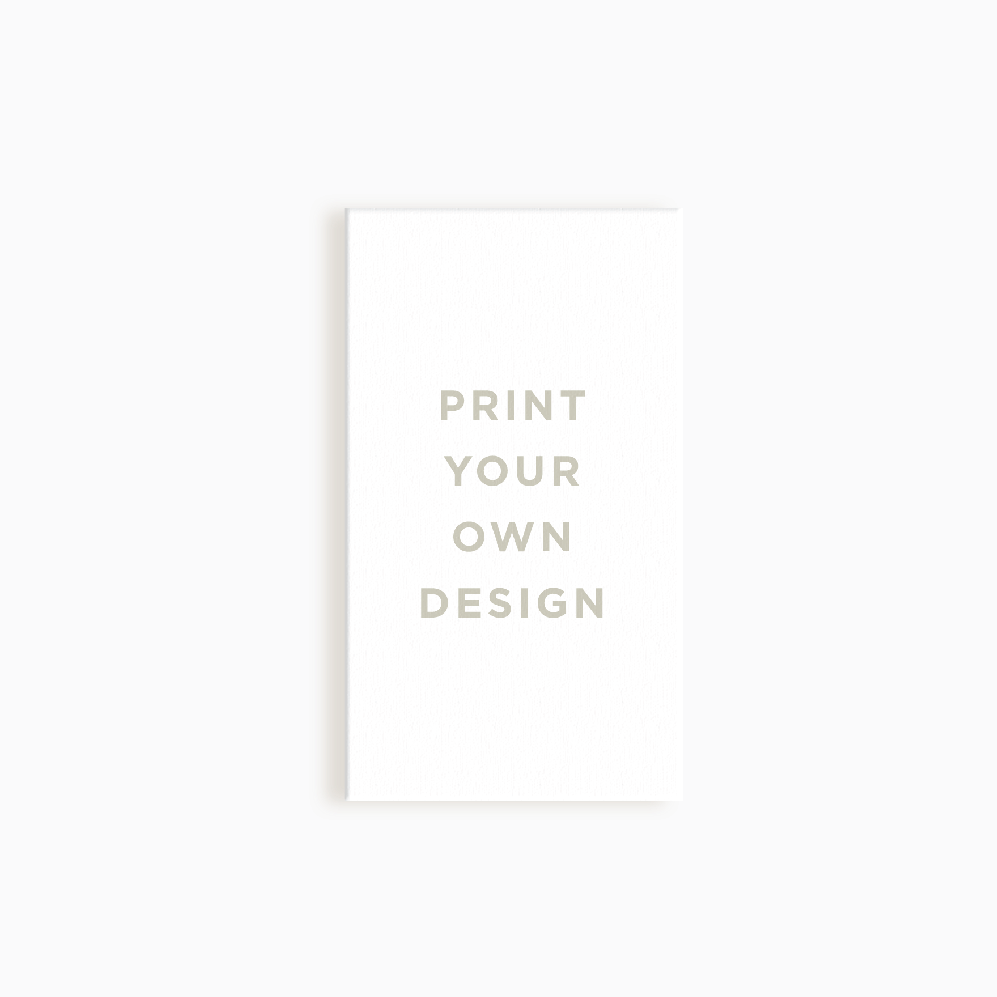 Print Your Own Vertical Business Card