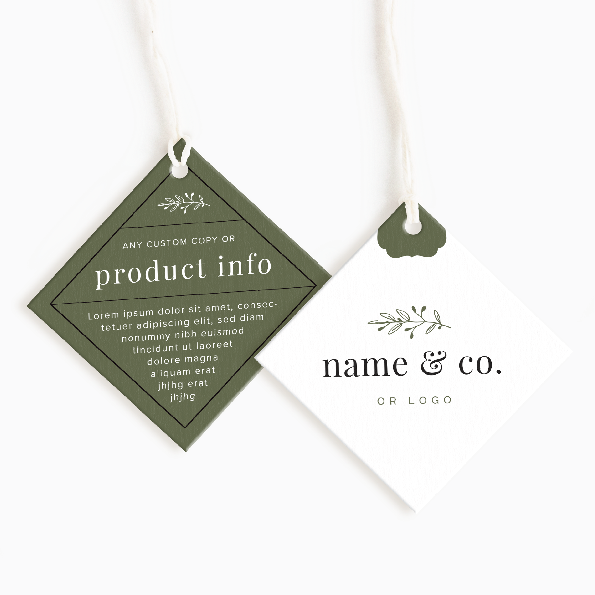 Poppy Lane Diamond Hang Tags