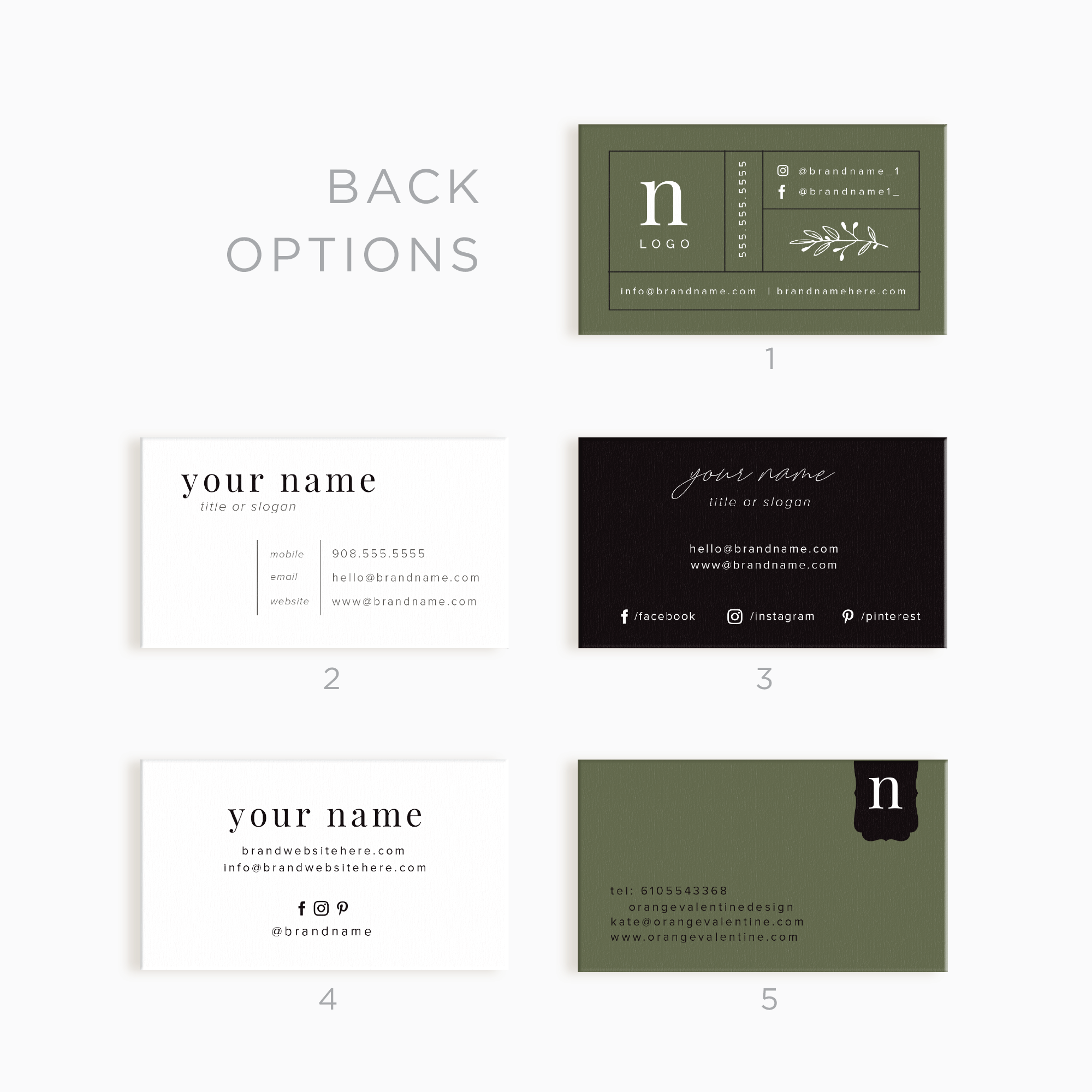 Poppy Lane Business Card