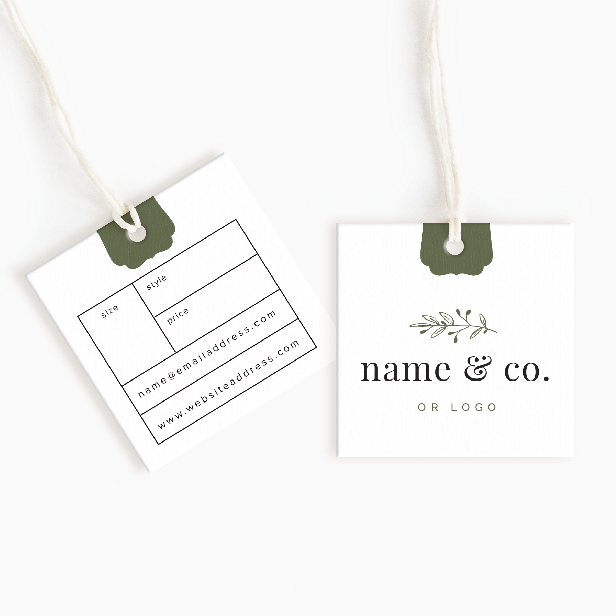 Poppy Lane Square Hang Tags