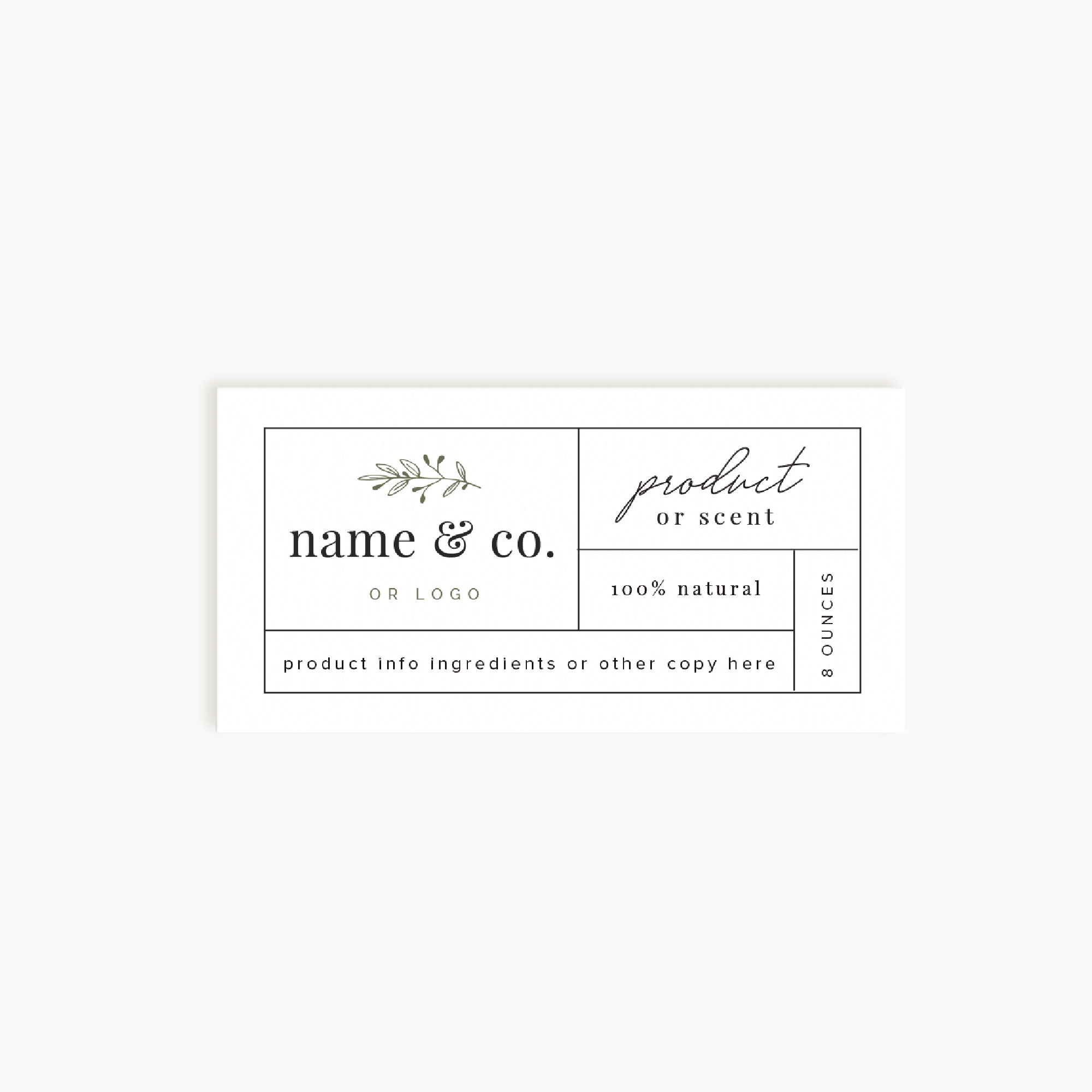 Poppy Lane Horizontal Product Label