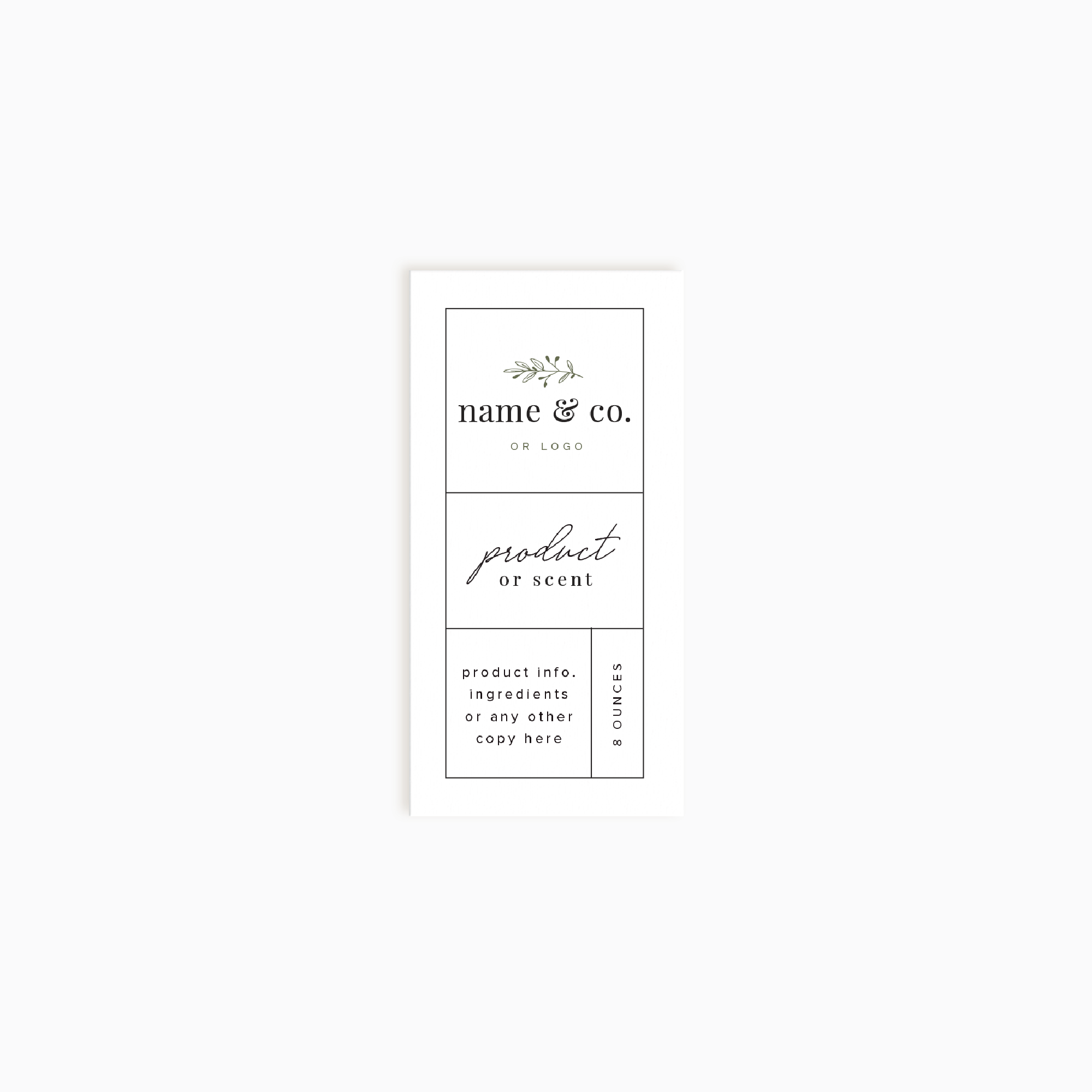 Poppy Lane Vertical Product Label