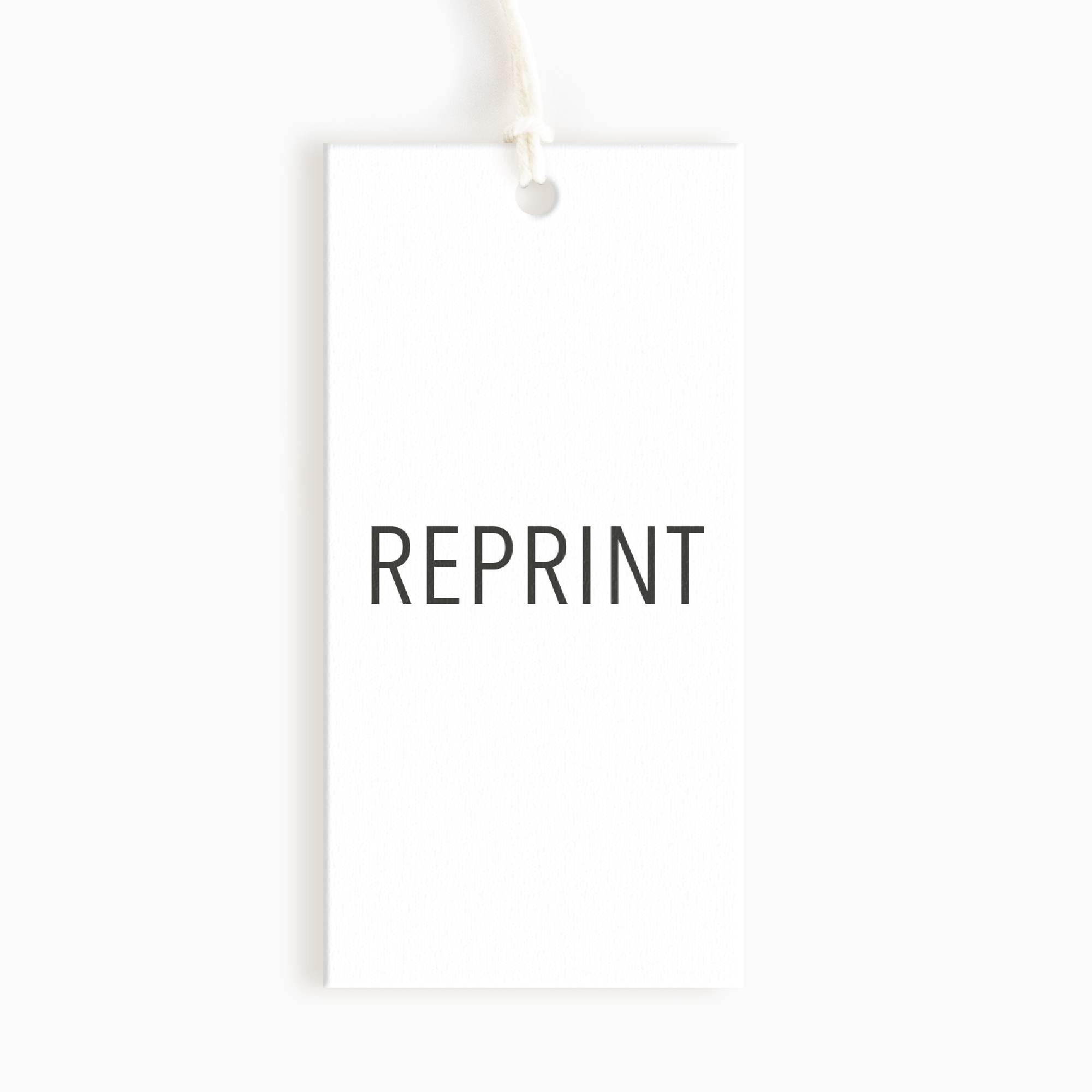 Reprint Your Rectangle Hang Tags