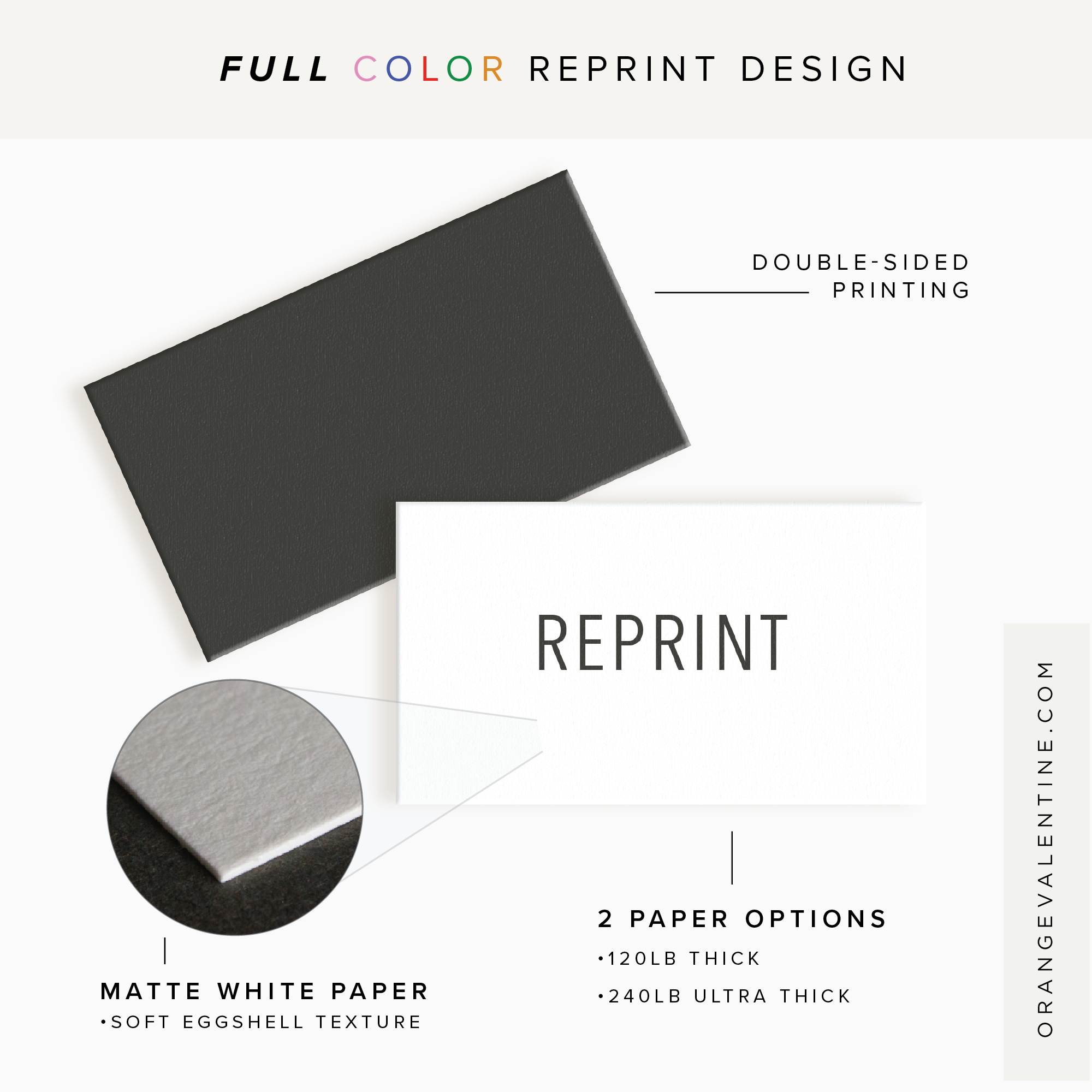 Reprint Your Horizontal Business Card