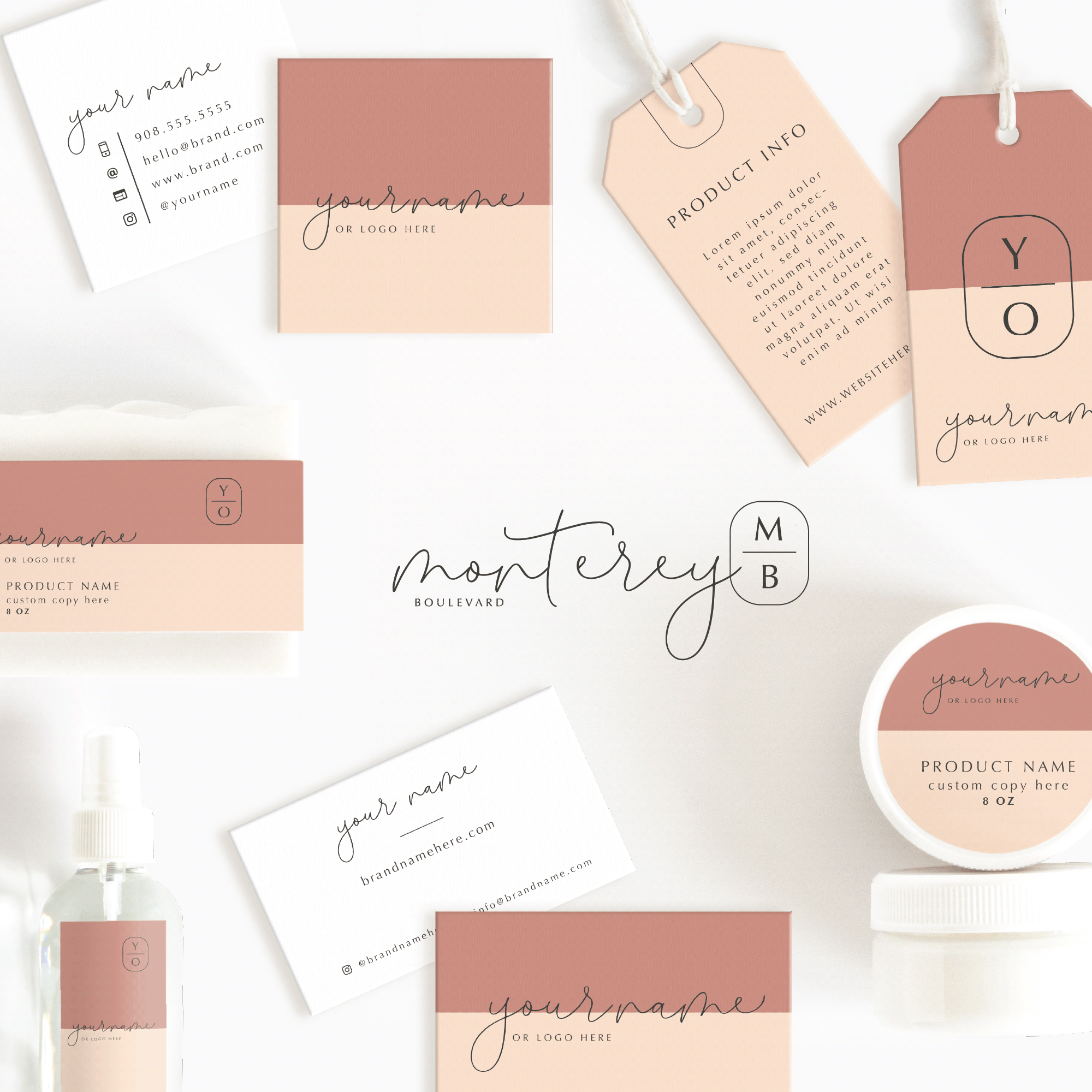 Monterey Boulevard Round Product Label