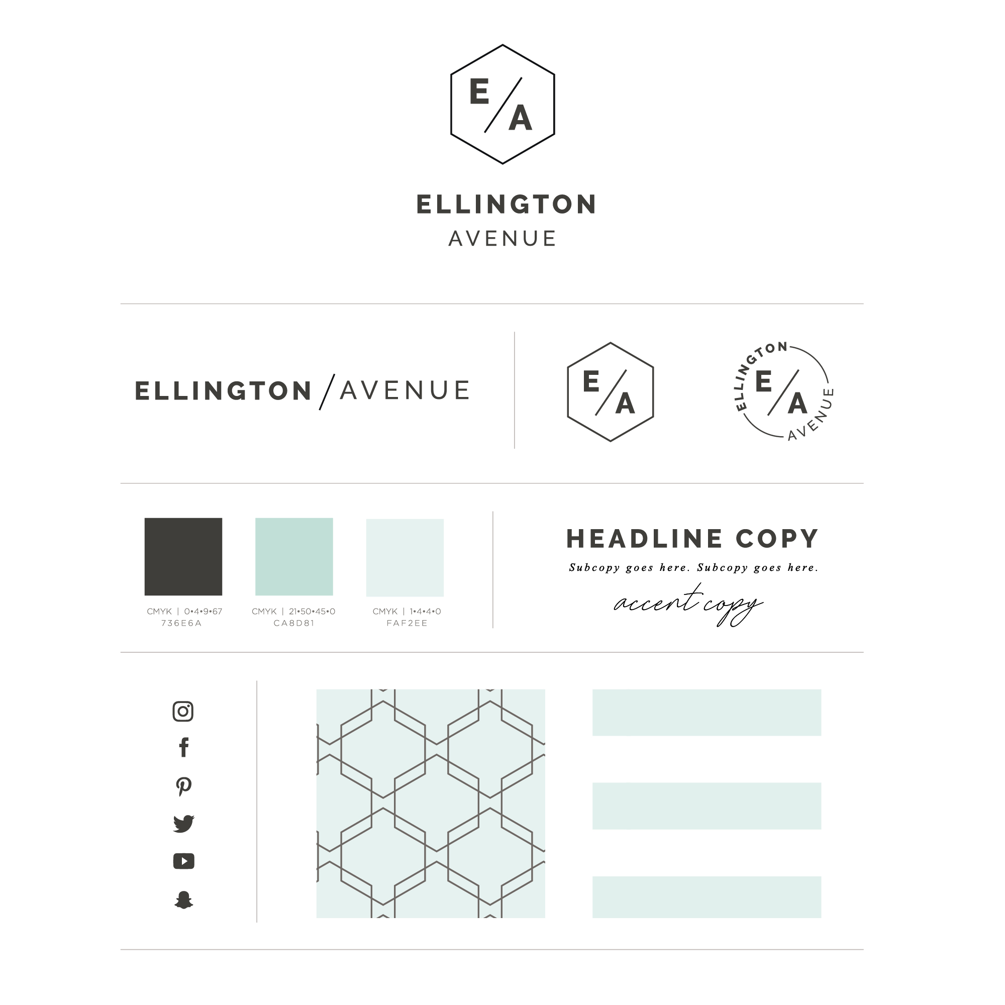 Ellington Avenue Logo and Brand Kit