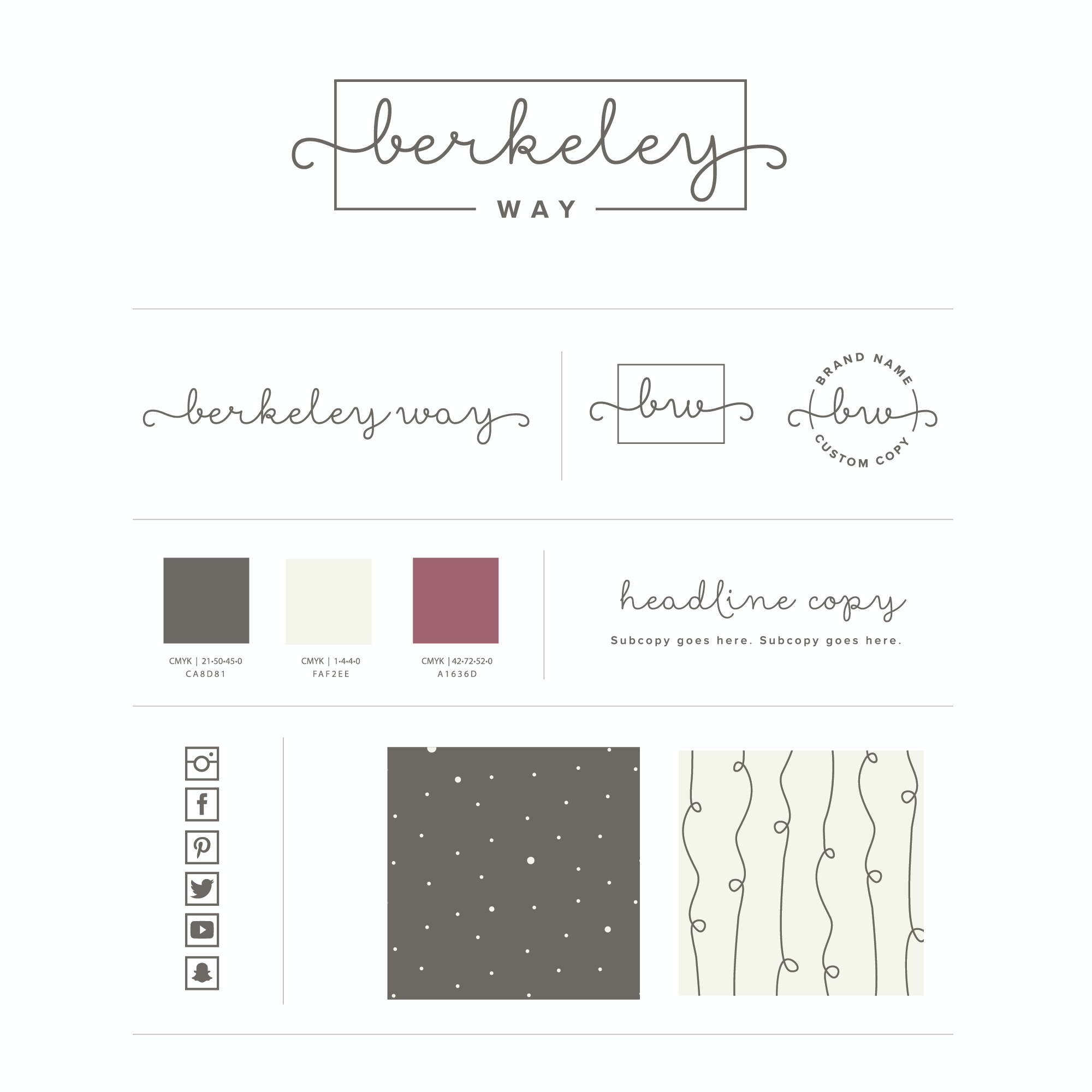 Berkeley Way Logo and Brand Kit