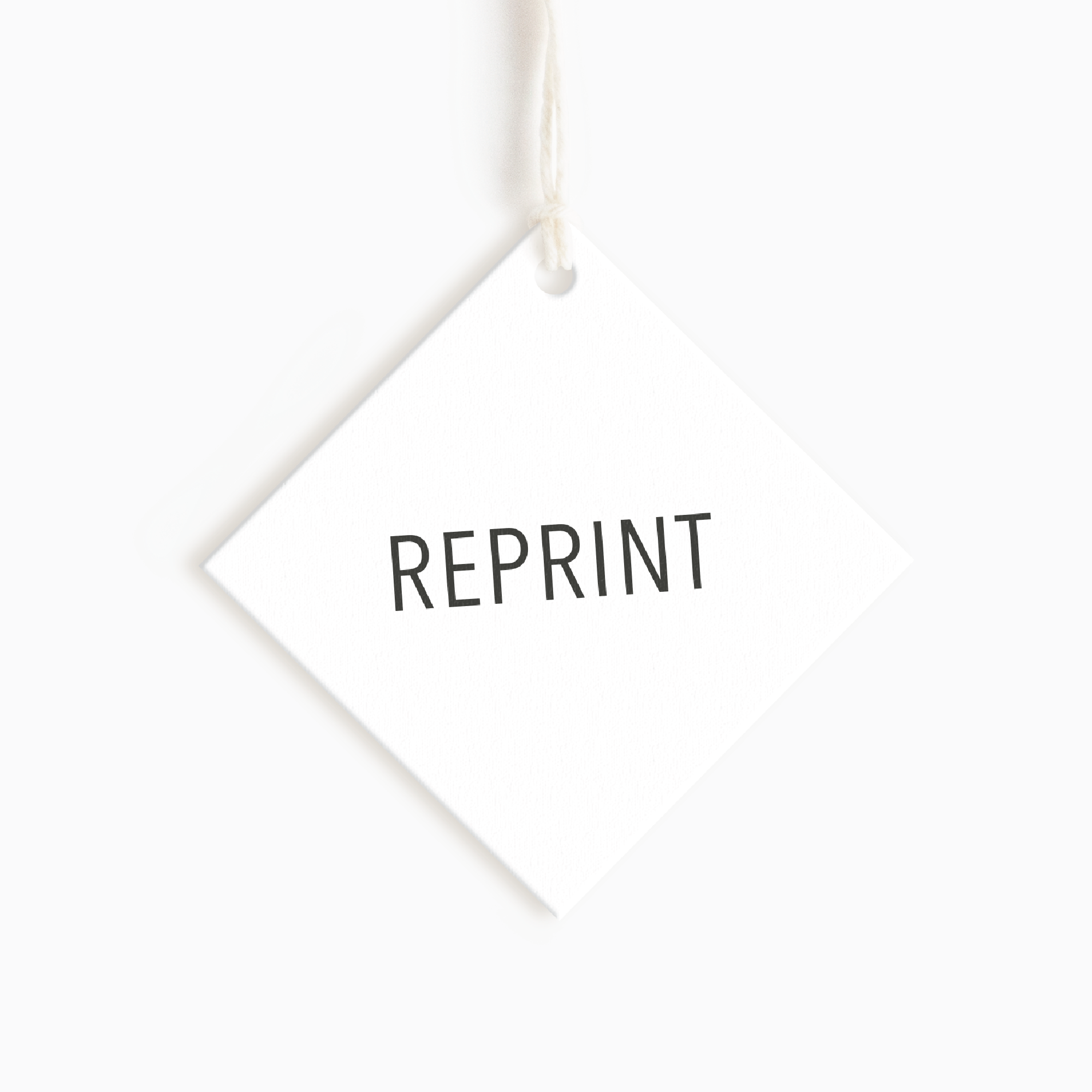 Reprint Your Diamond Hang Tags