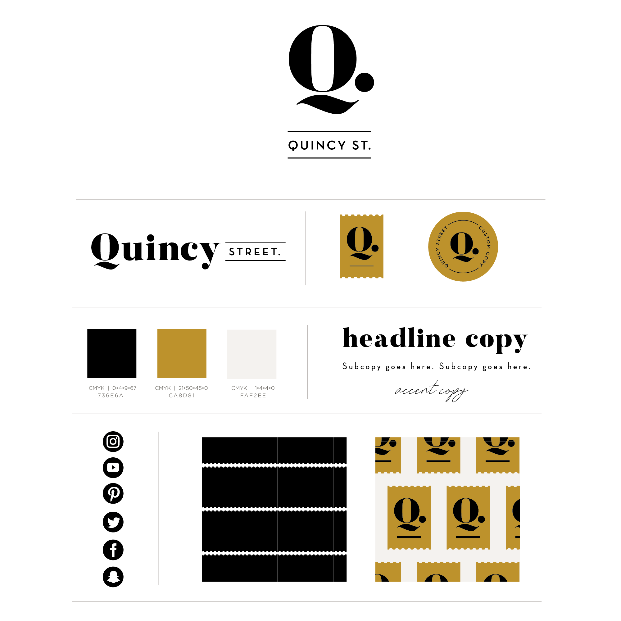 Quincy Street Logo and Brand Kit