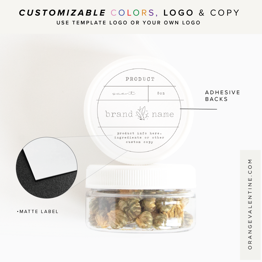 Harlow Street Round Product Label