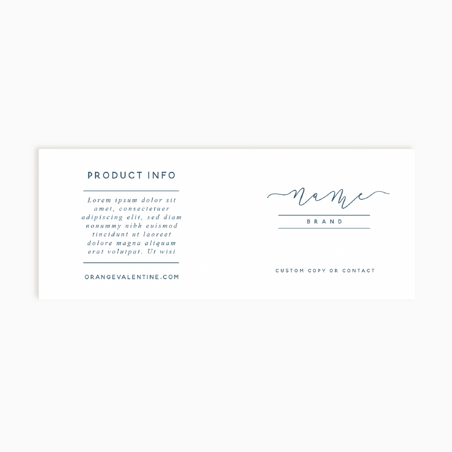 Lulu Alley Wrap Product Label