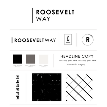 Roosevelt Way Logo and Brand Kit