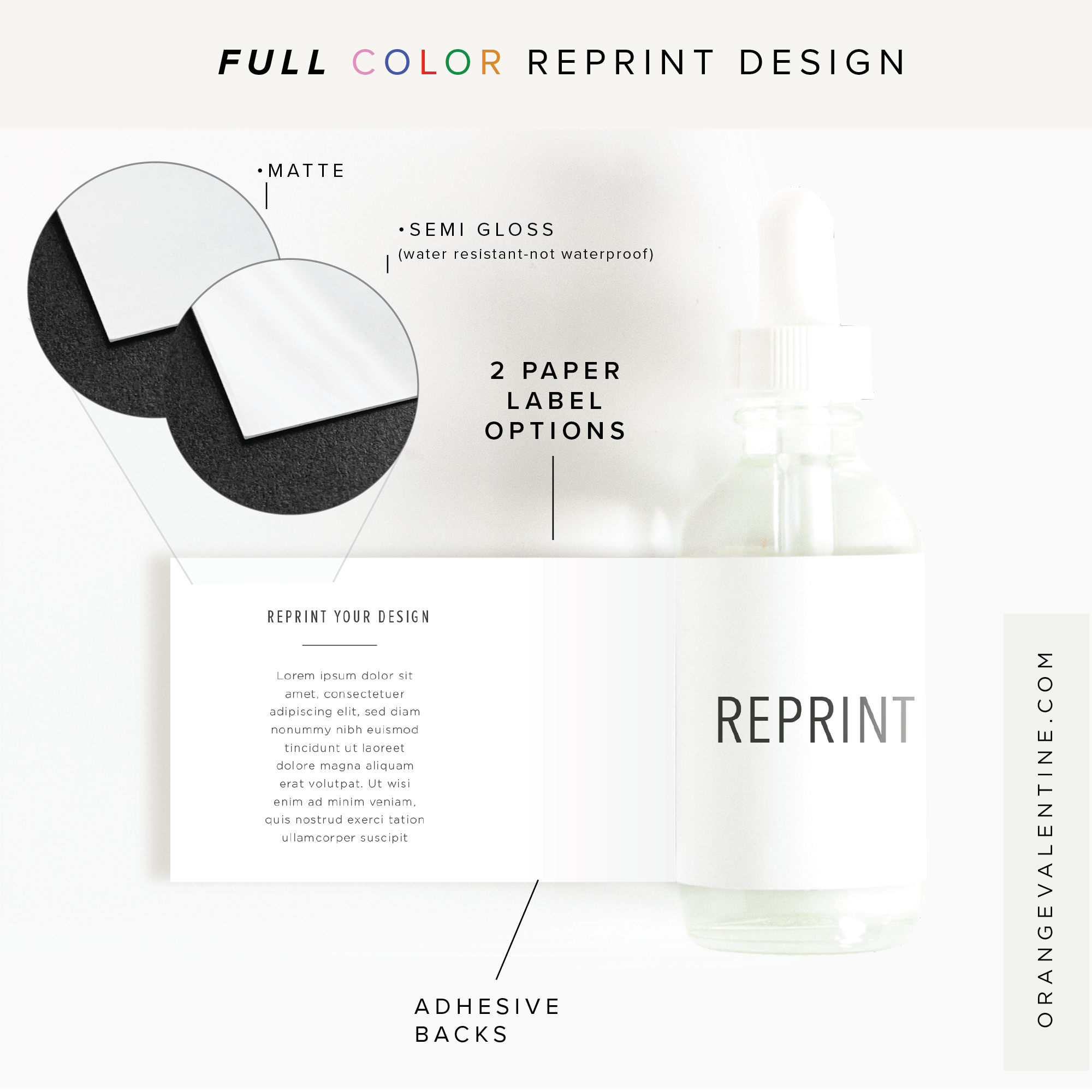 Reprint Your Wrap Product Label