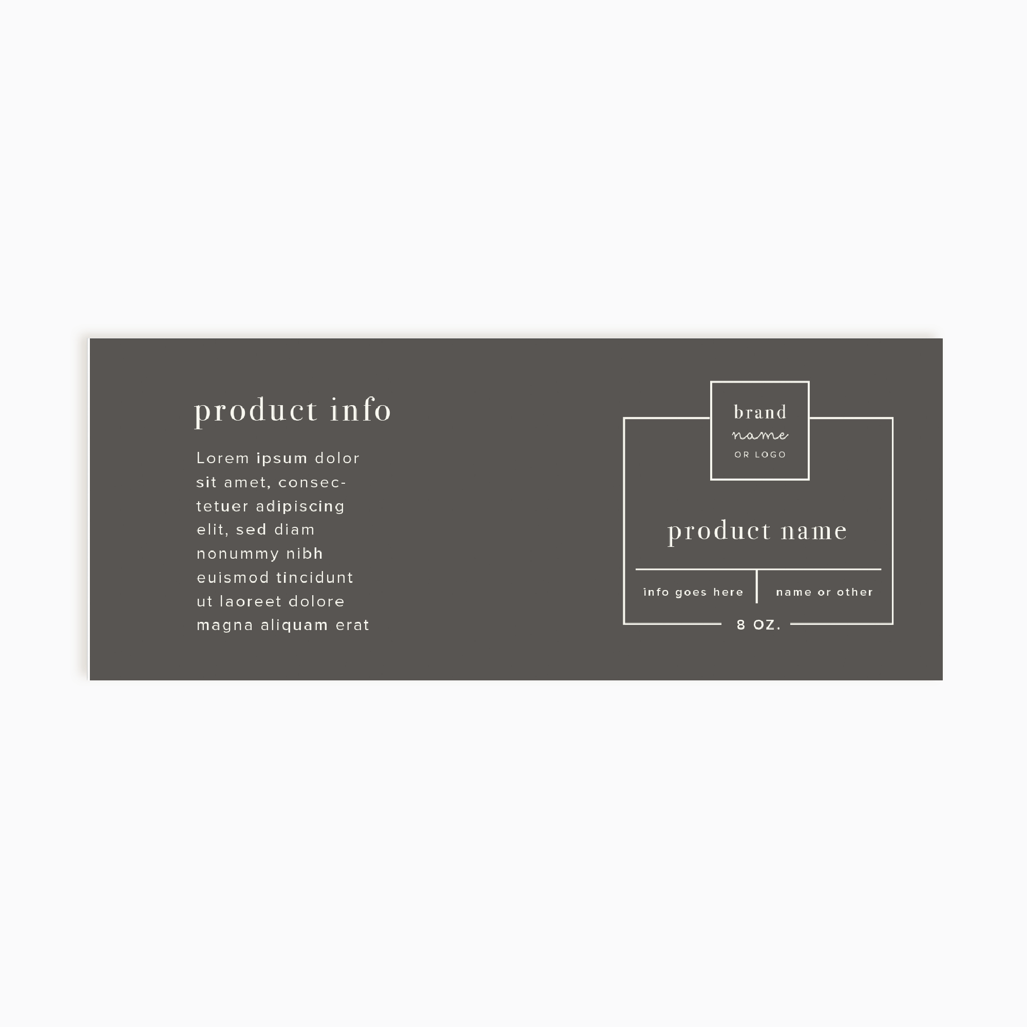 Decker Alley Wrap Product Label