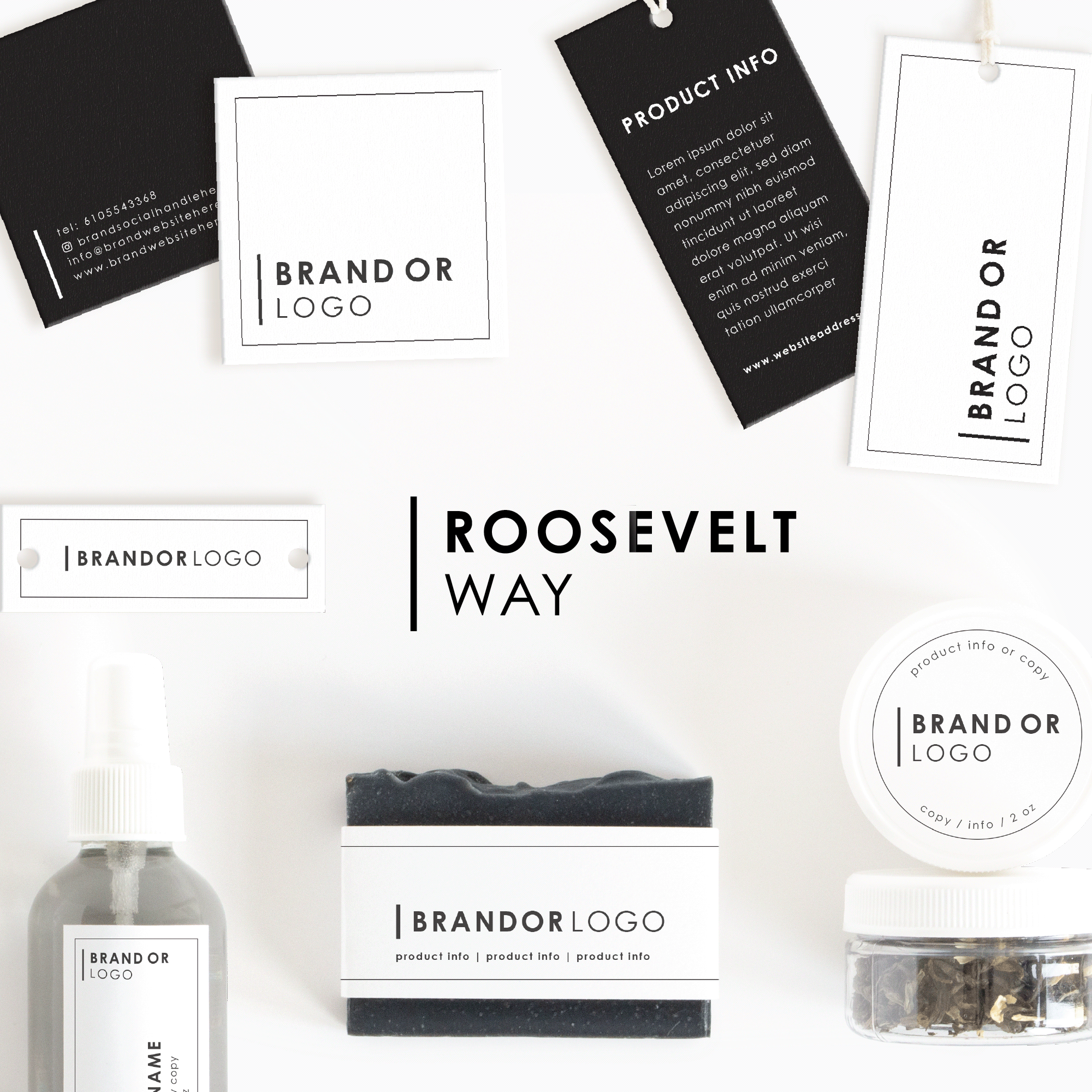 Roosevelt Way Horizontal Product Label