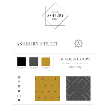 Ashbury Street Logo and Brand Kit