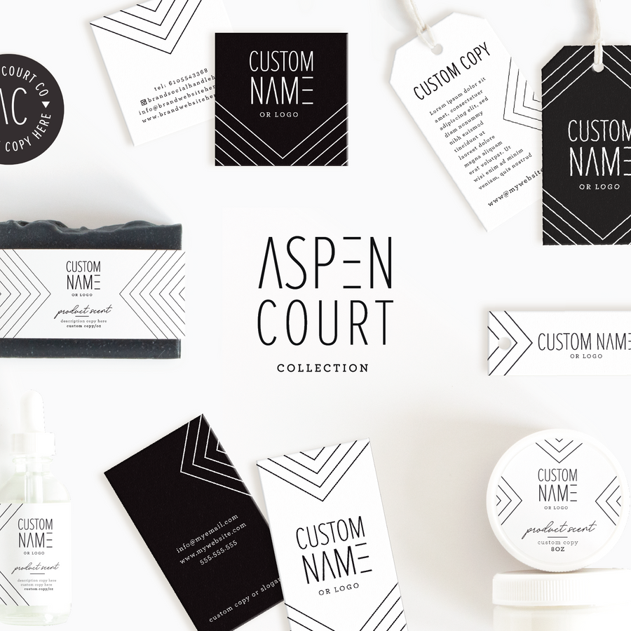 Aspen Court Square Business Card